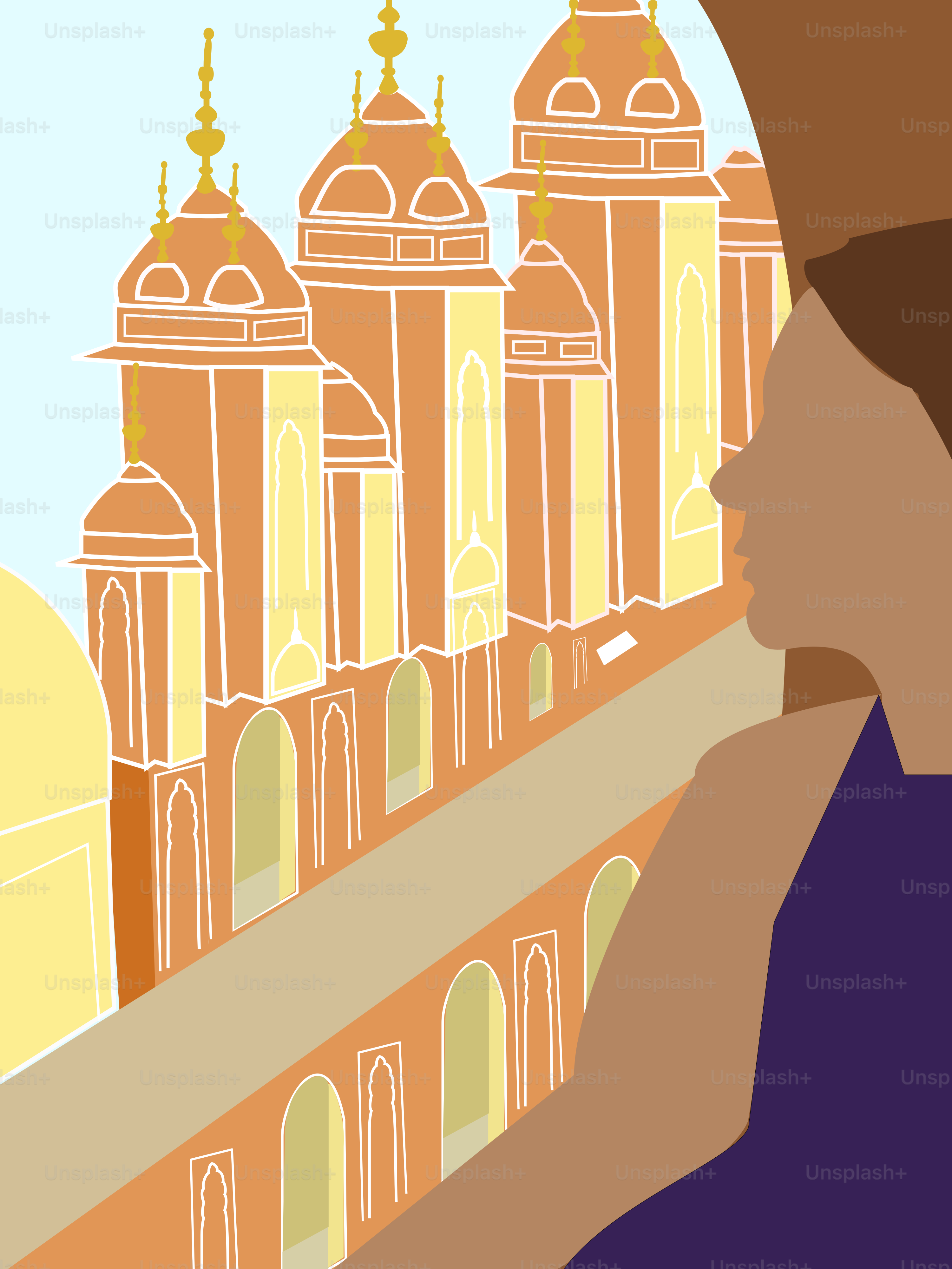 A woman looking out a window at a city