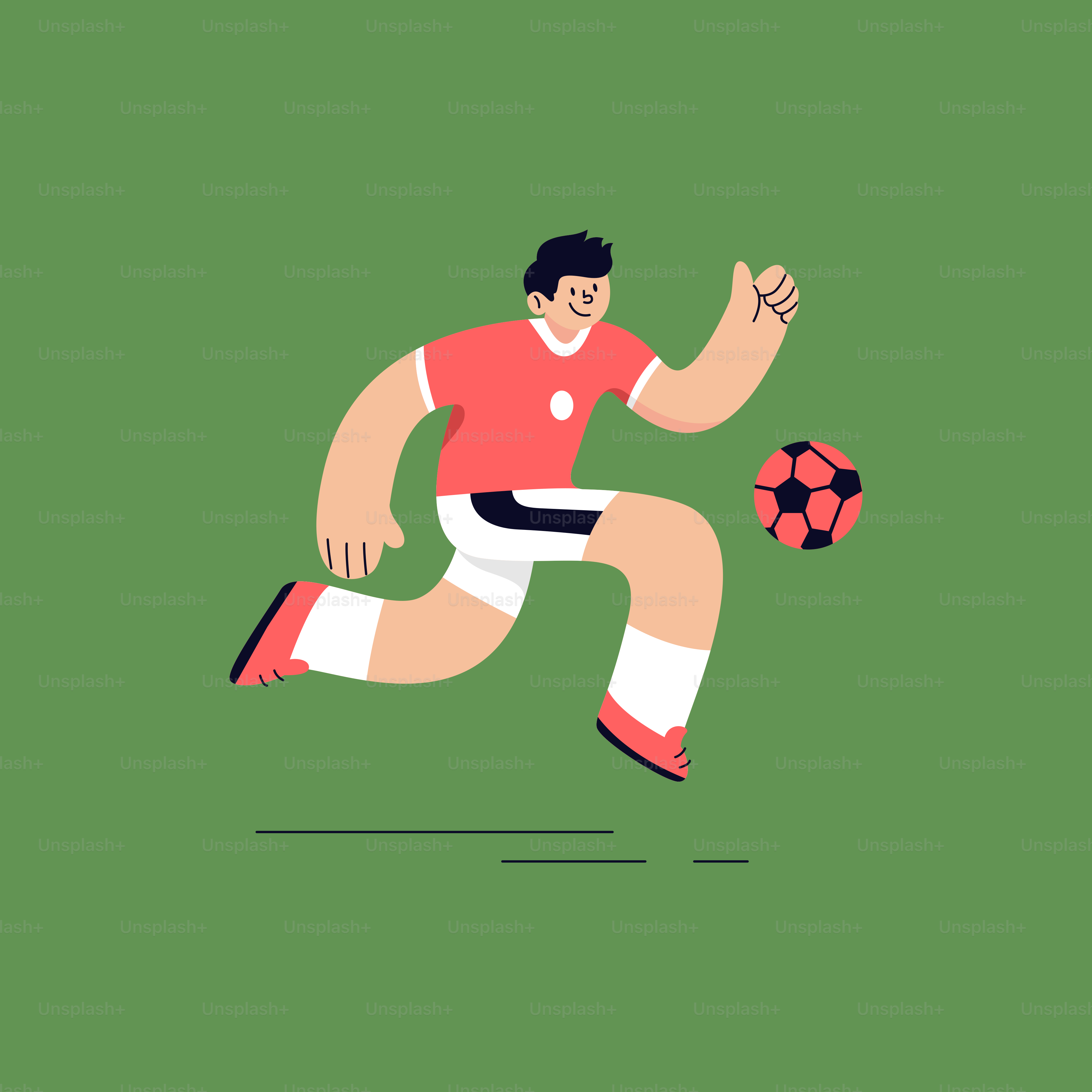 A man running with a soccer ball in his hand