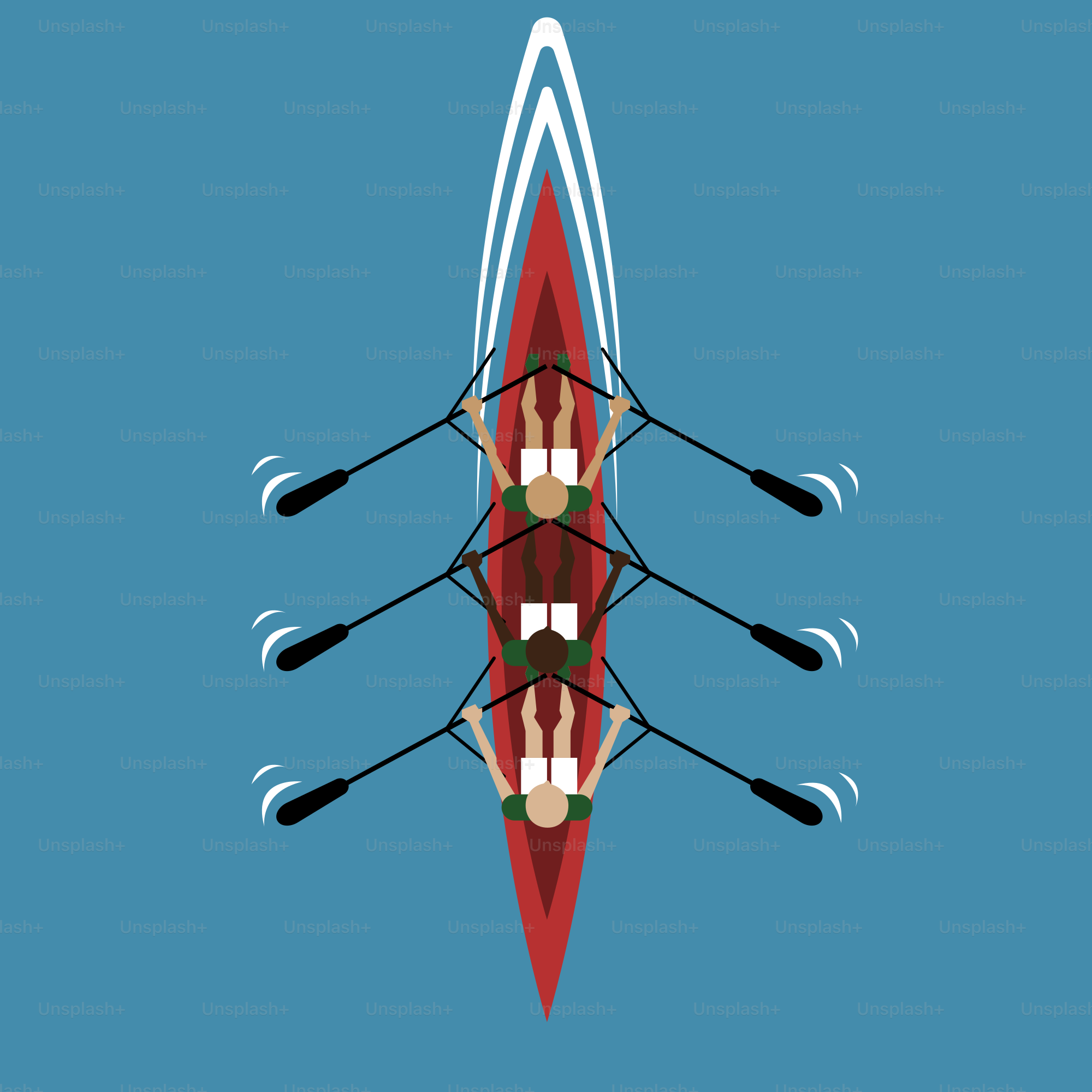 A couple of people in a boat on a body of water