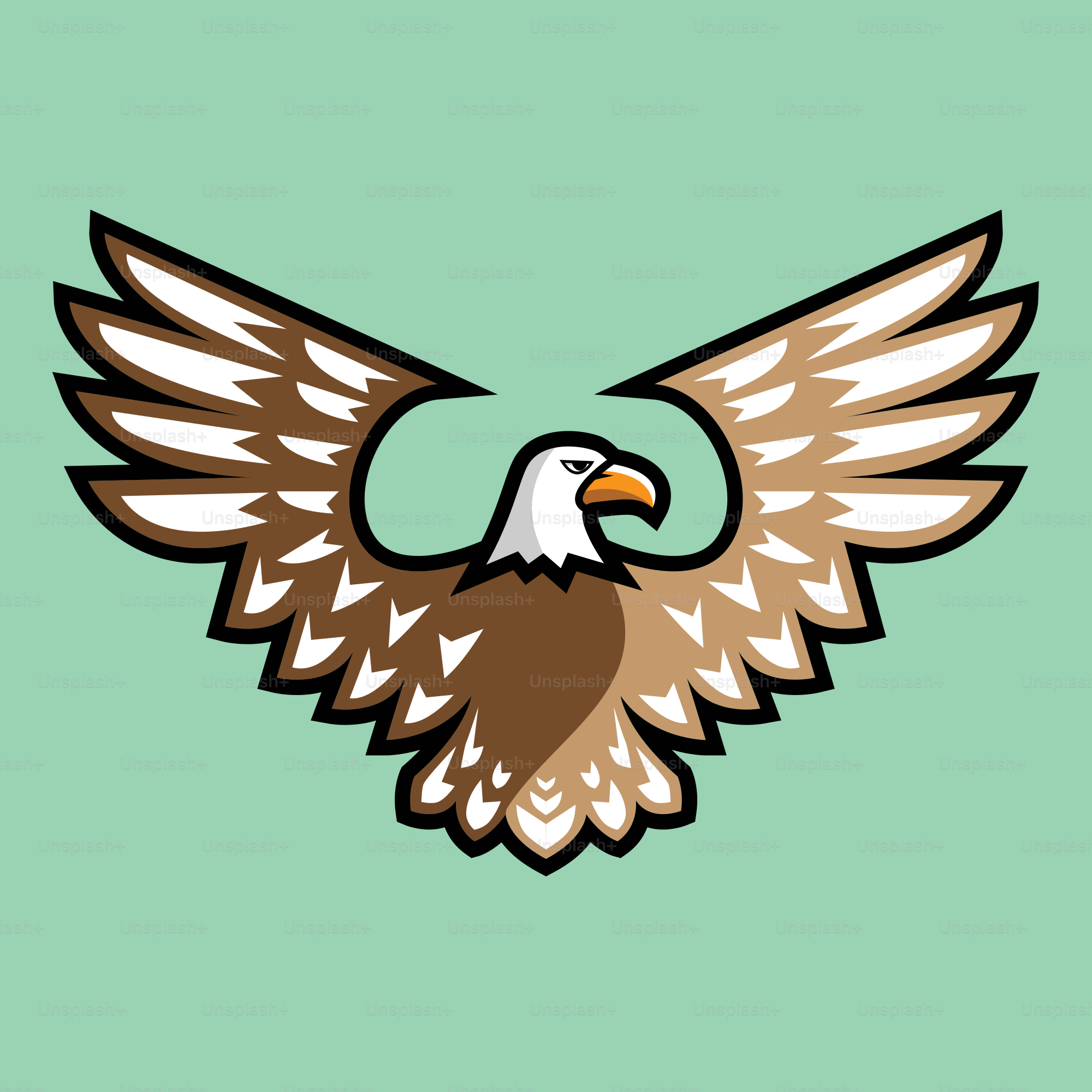 A picture of an eagle flying in the sky