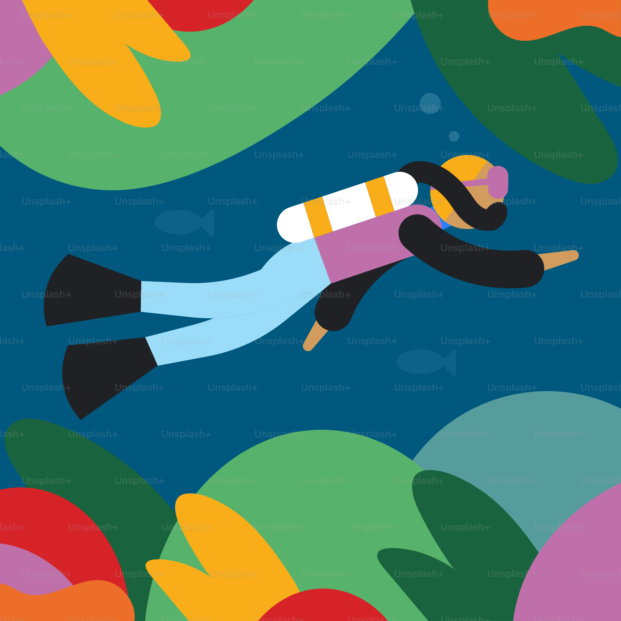 Une personne en combinaison de plongée flottant dans l’eau