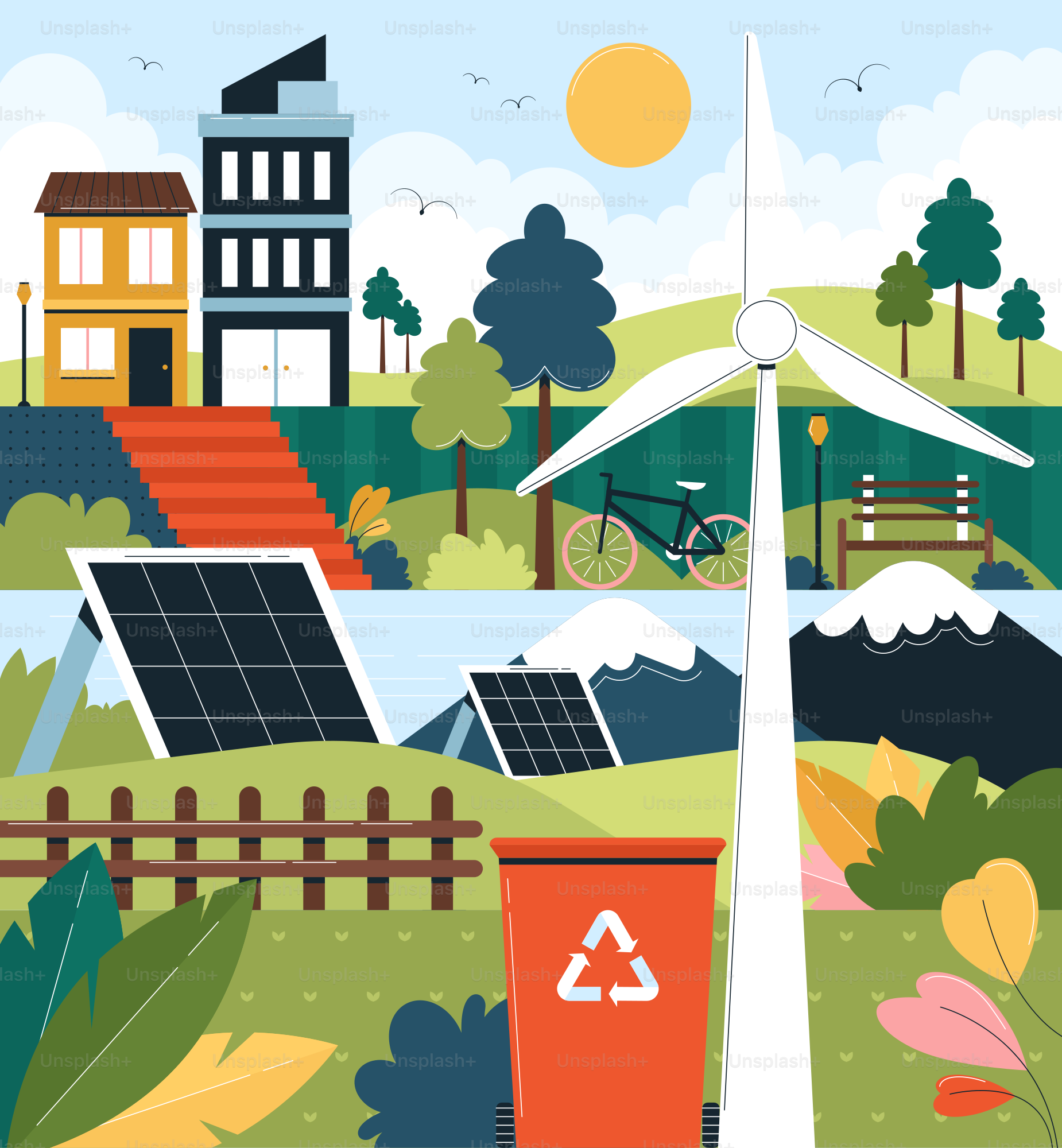 Una foto de una casa con un panel solar encima