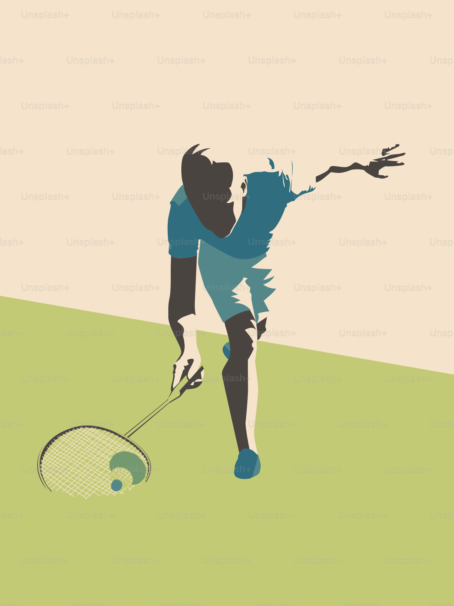 Un hombre sosteniendo una raqueta de tenis sobre una pista de tenis