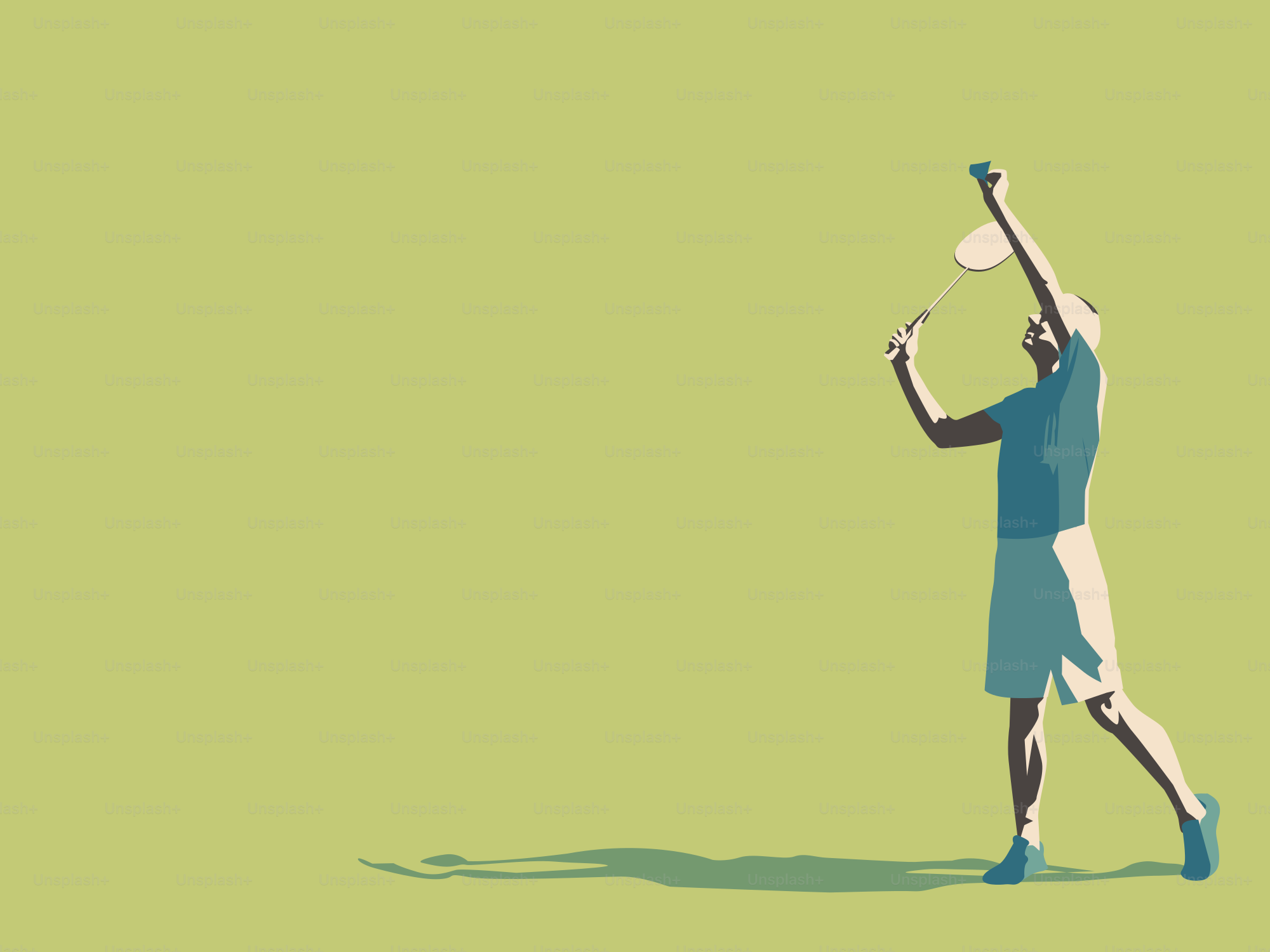 A tennis player swinging a racket at a ball