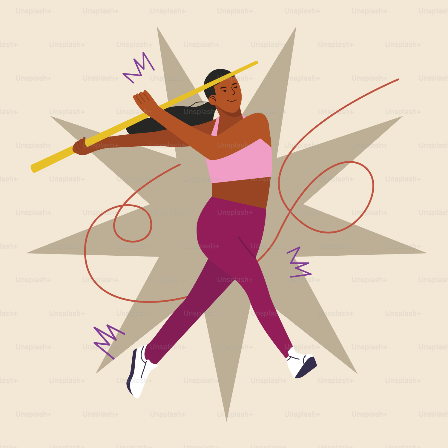 A woman holding a baseball bat on top of a star