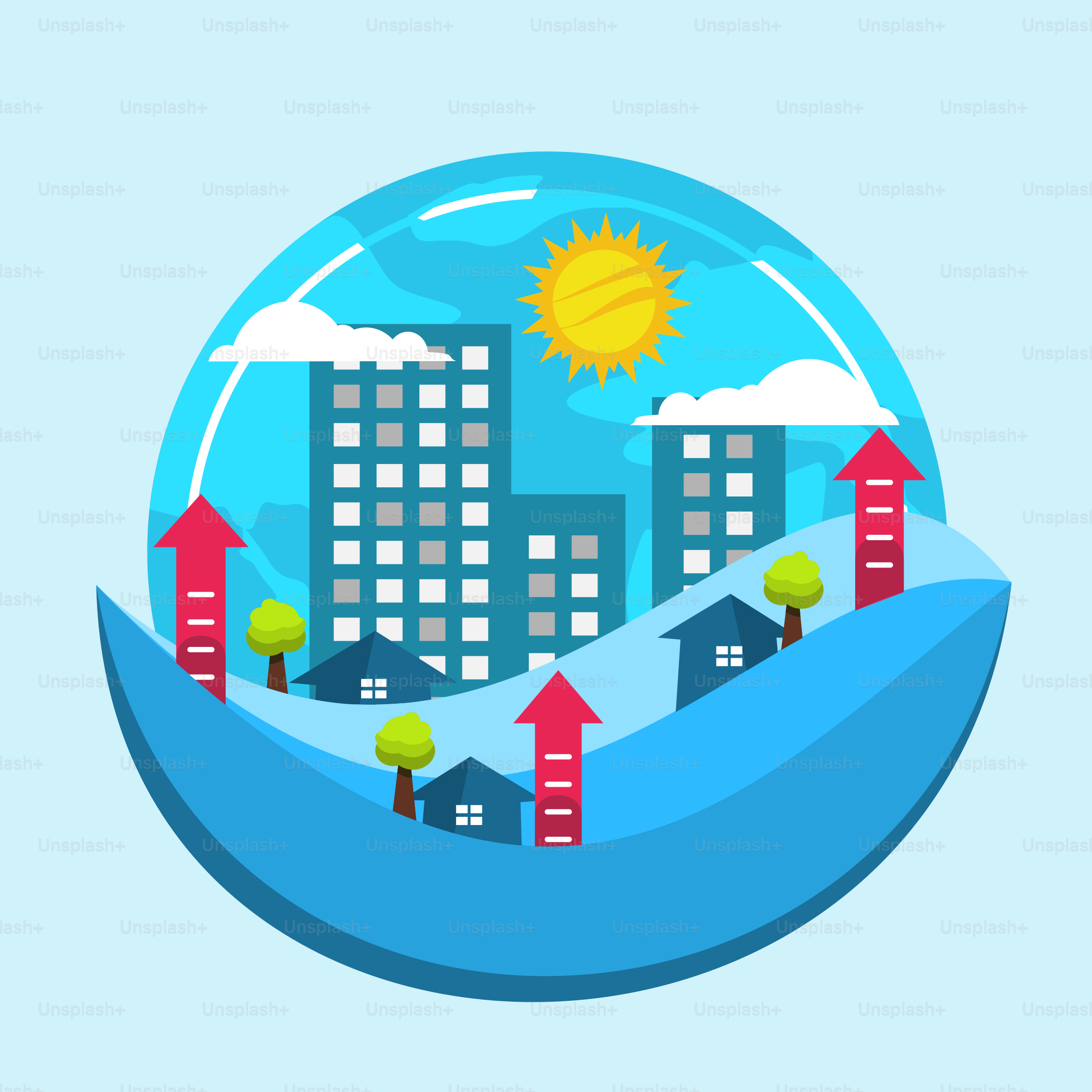 A picture of a city with buildings in the background