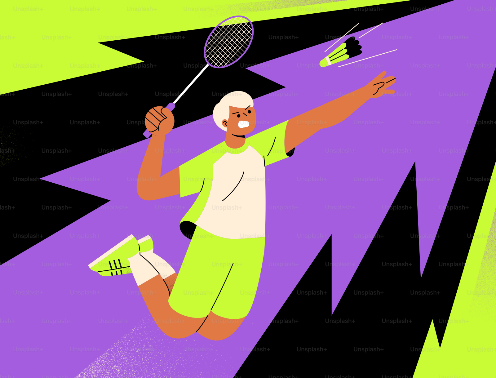 A man in green shorts holding a tennis racquet