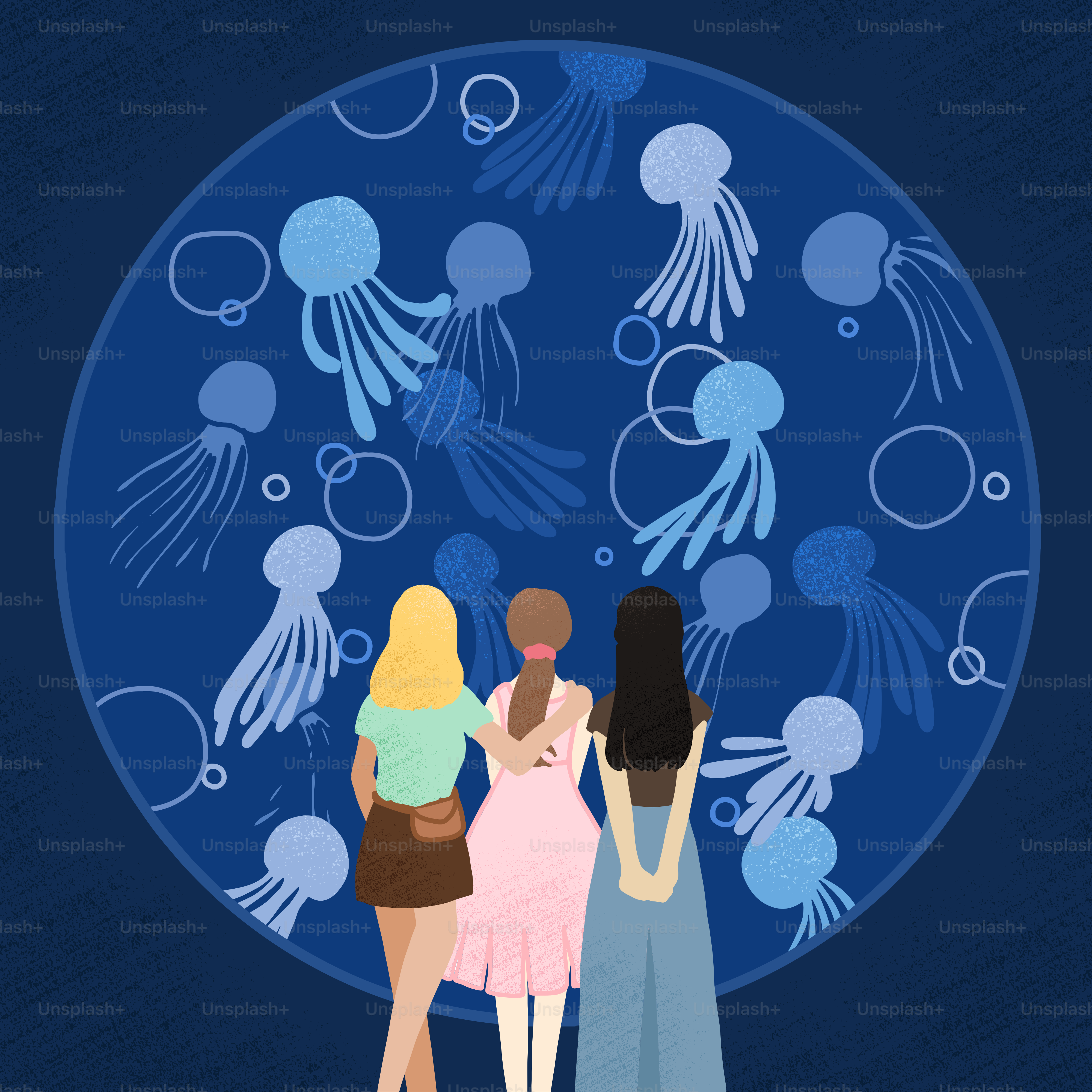 A group of women standing next to each other