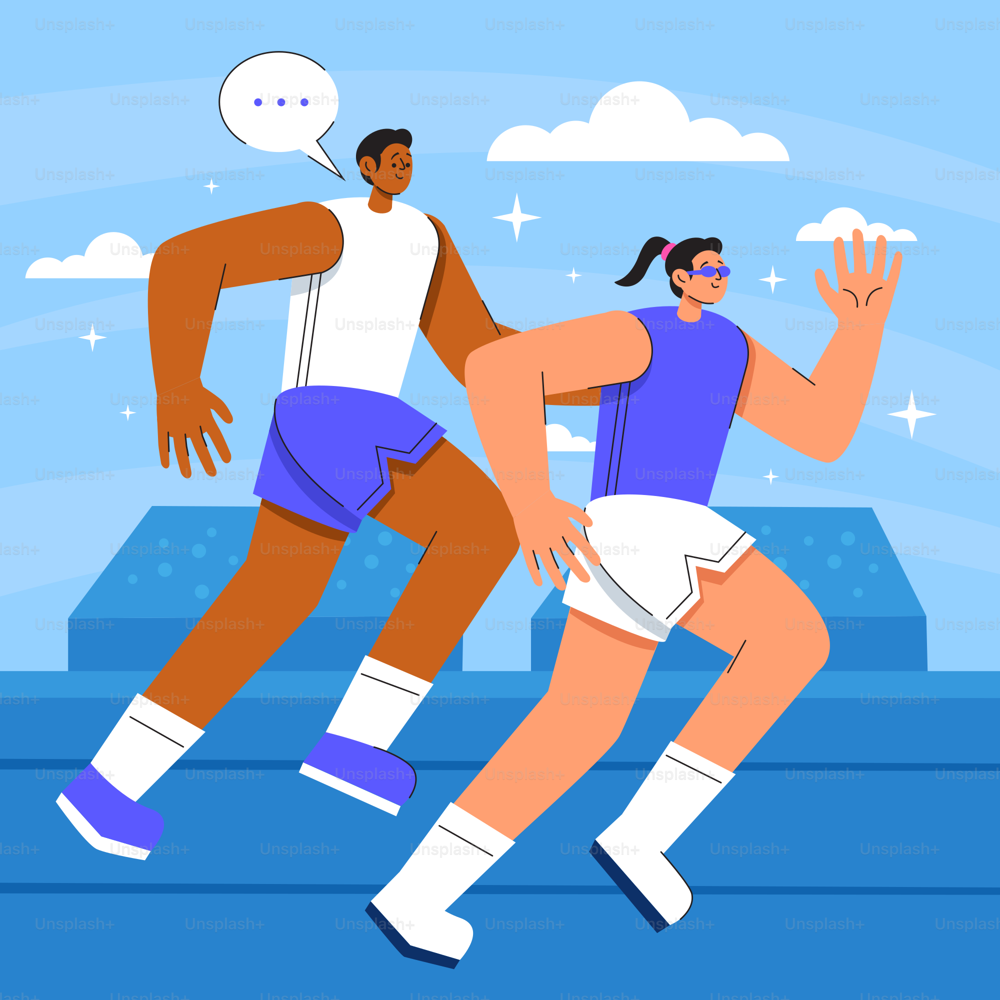 A couple of men playing a game of basketball