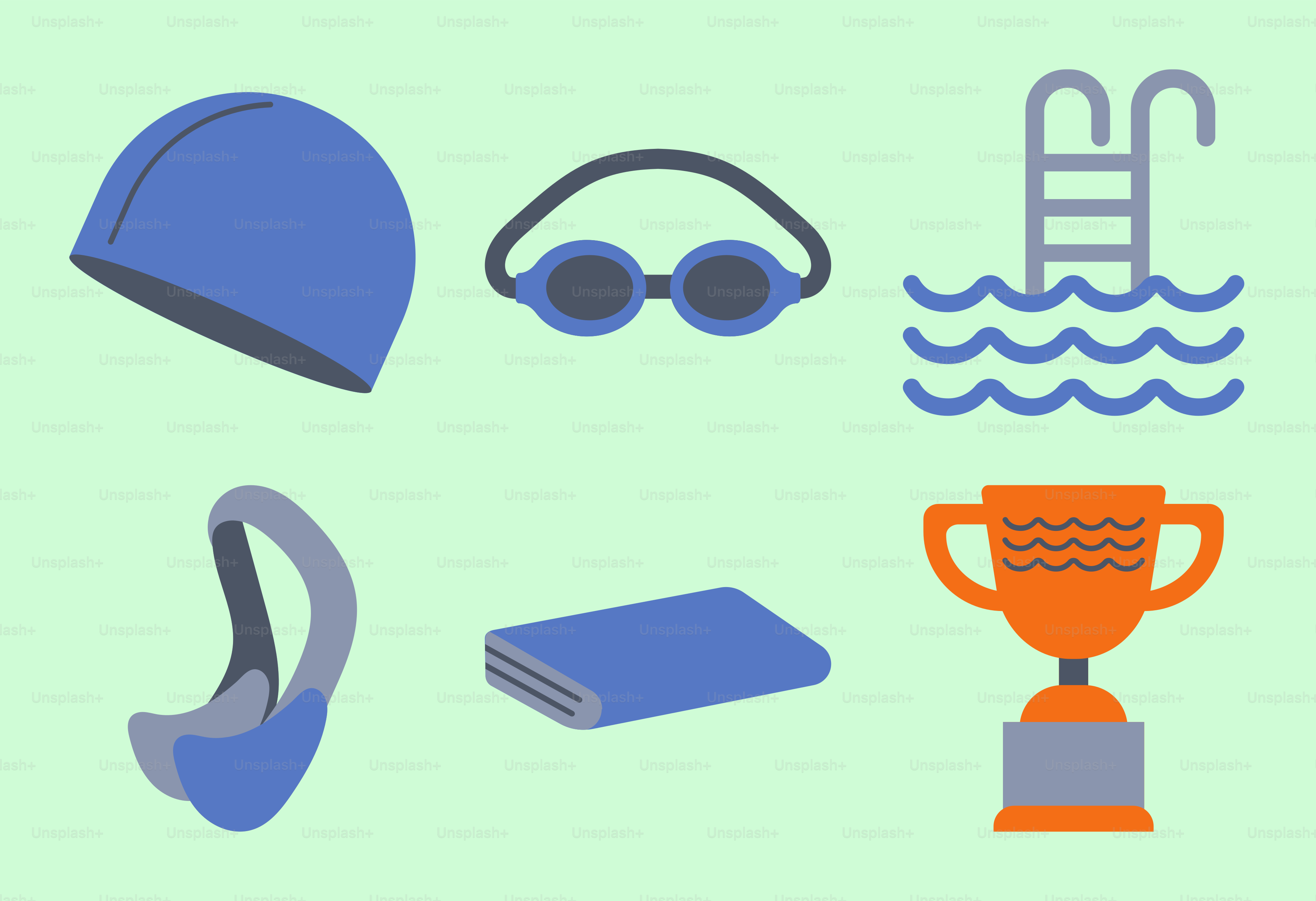 A set of items that include a hat, sunglasses, a book, and a