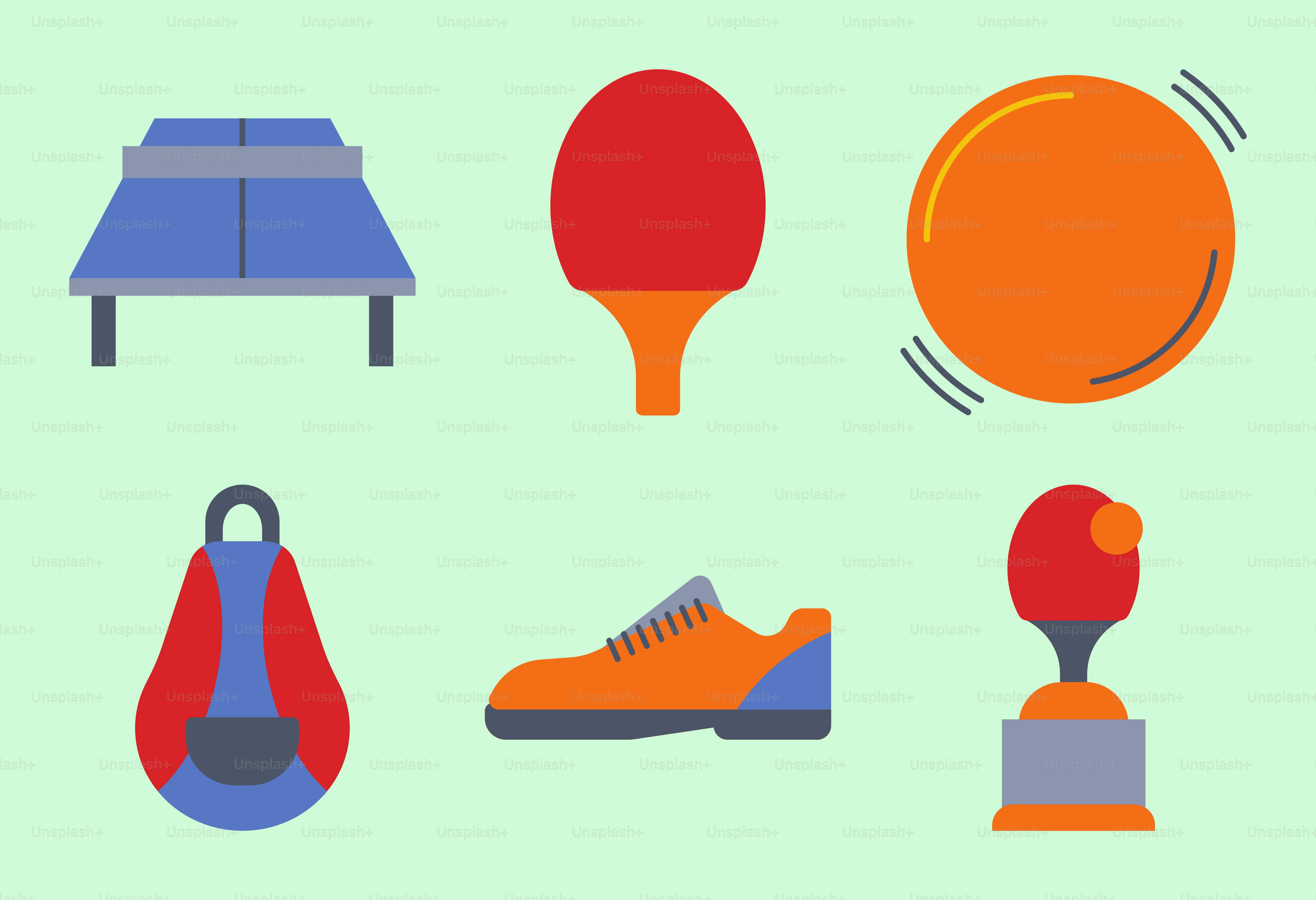 A collection of different types of sports equipment