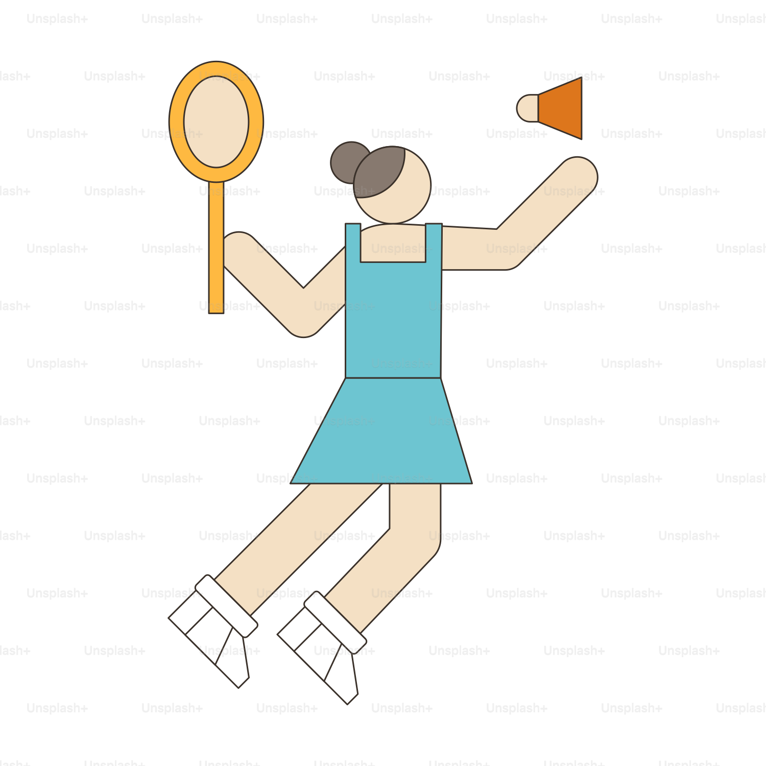 A woman in a blue dress holding a tennis racket