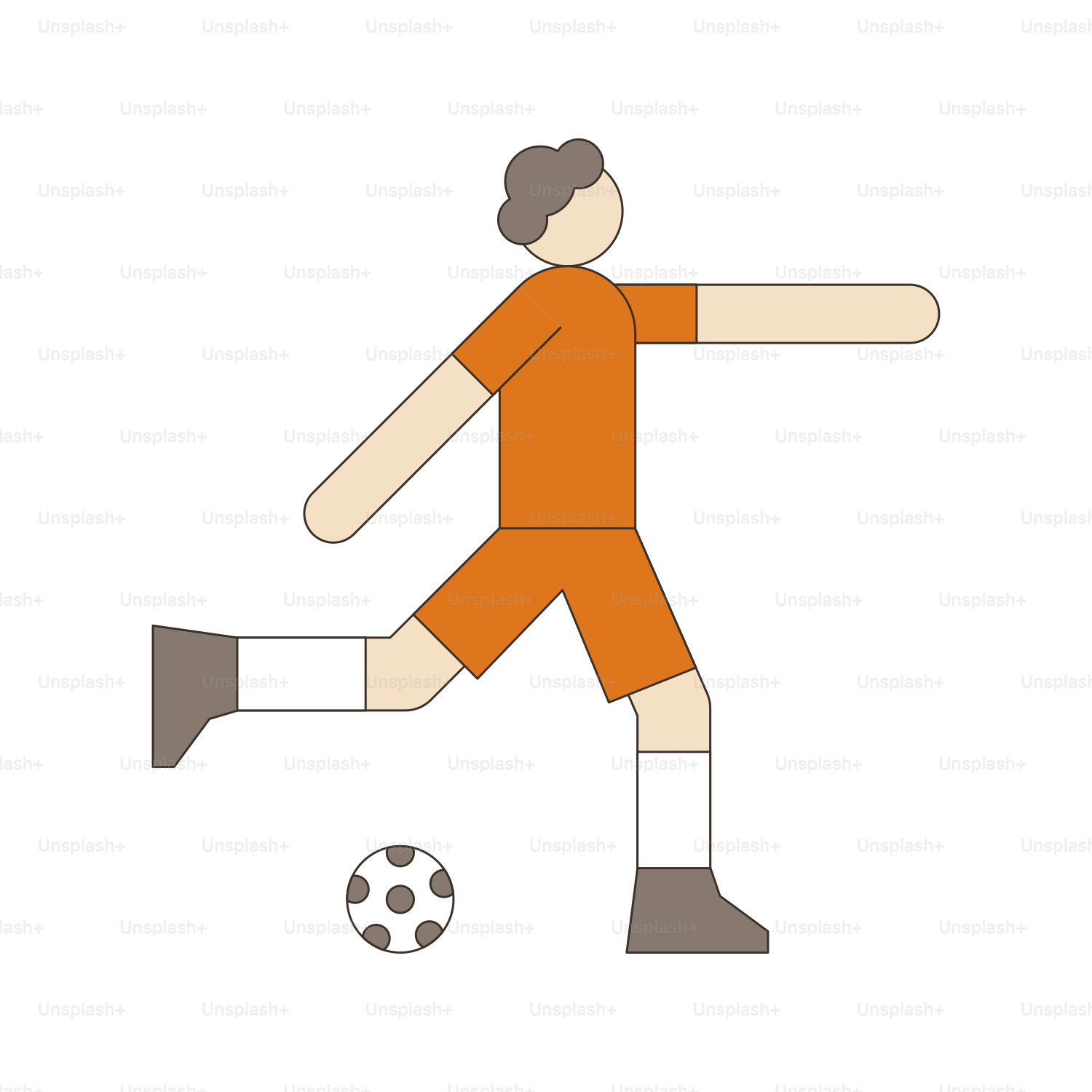 Un hombre pateando un balón de fútbol encima de un campo