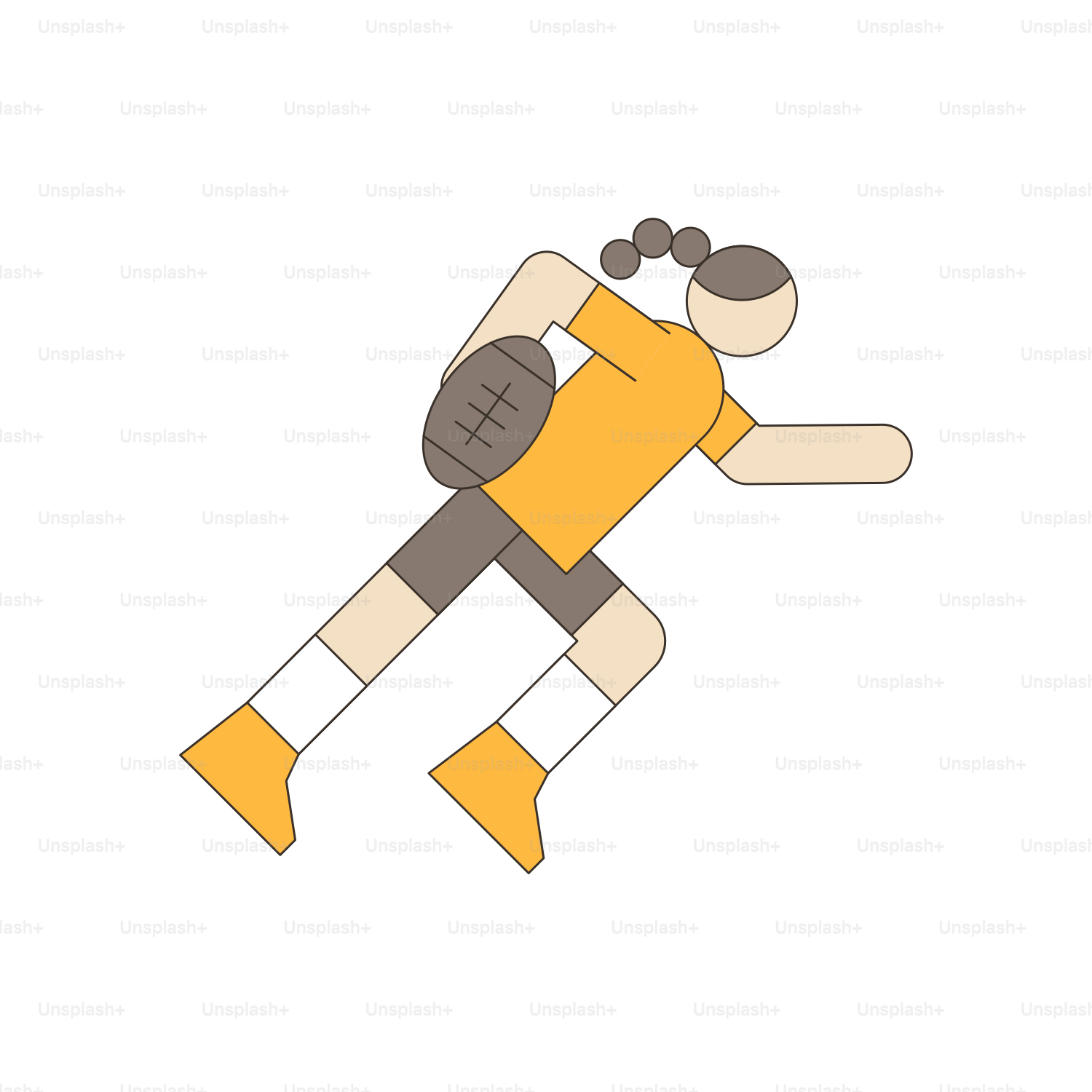 Un hombre con una camisa amarilla está lanzando una pelota