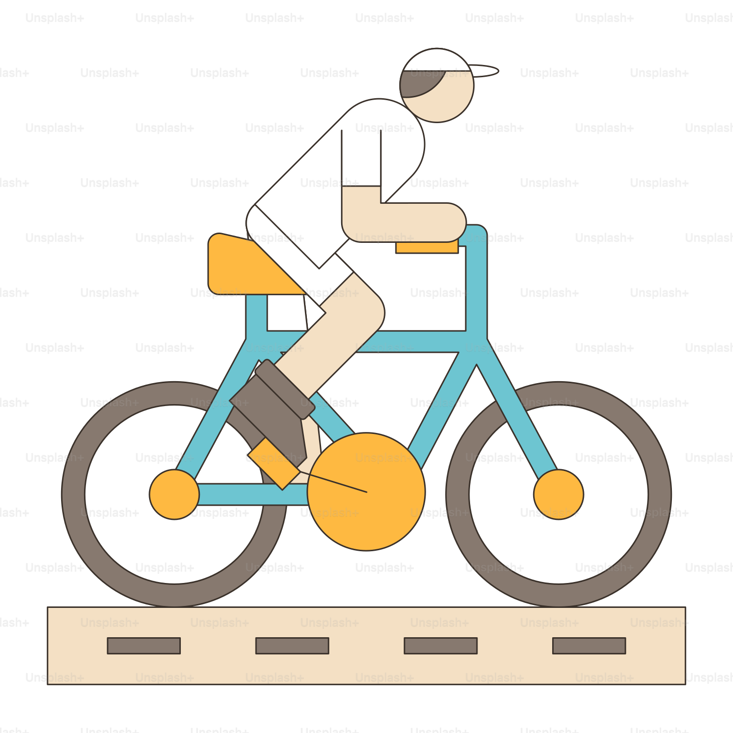 A man riding a bike down a street