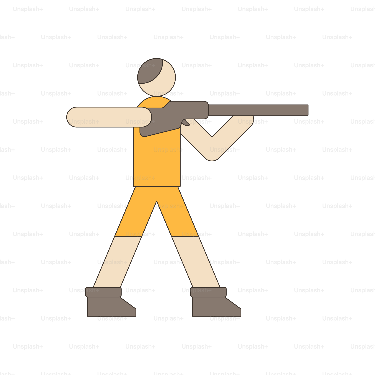 銃を手にした男