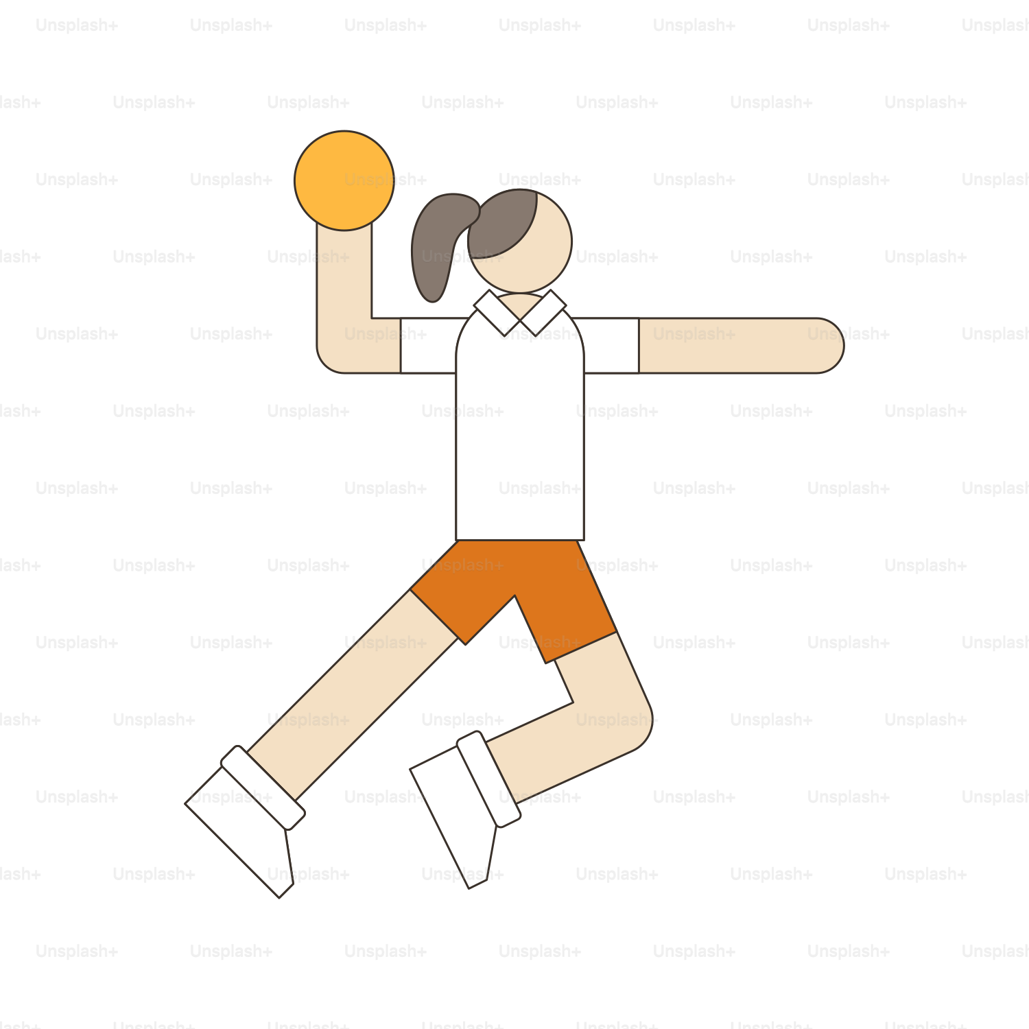 Una persona con una pelota en la mano