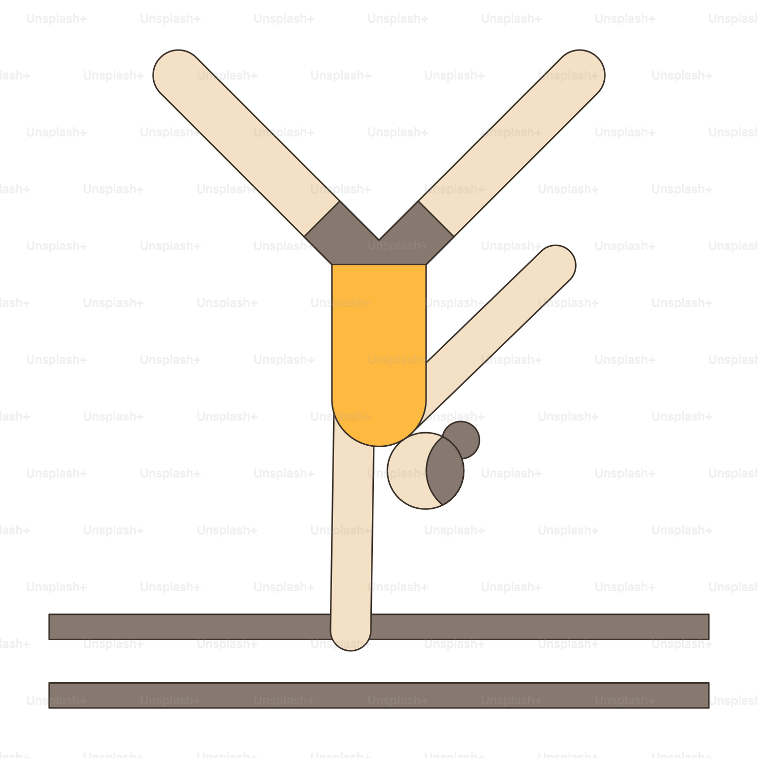 A person doing a handstand on the ground