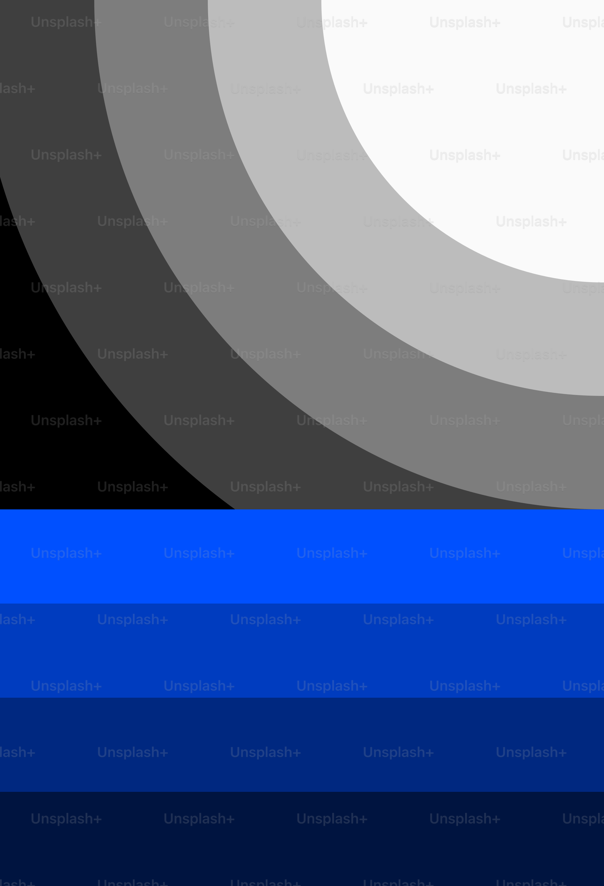 A blue and black background with a white circle