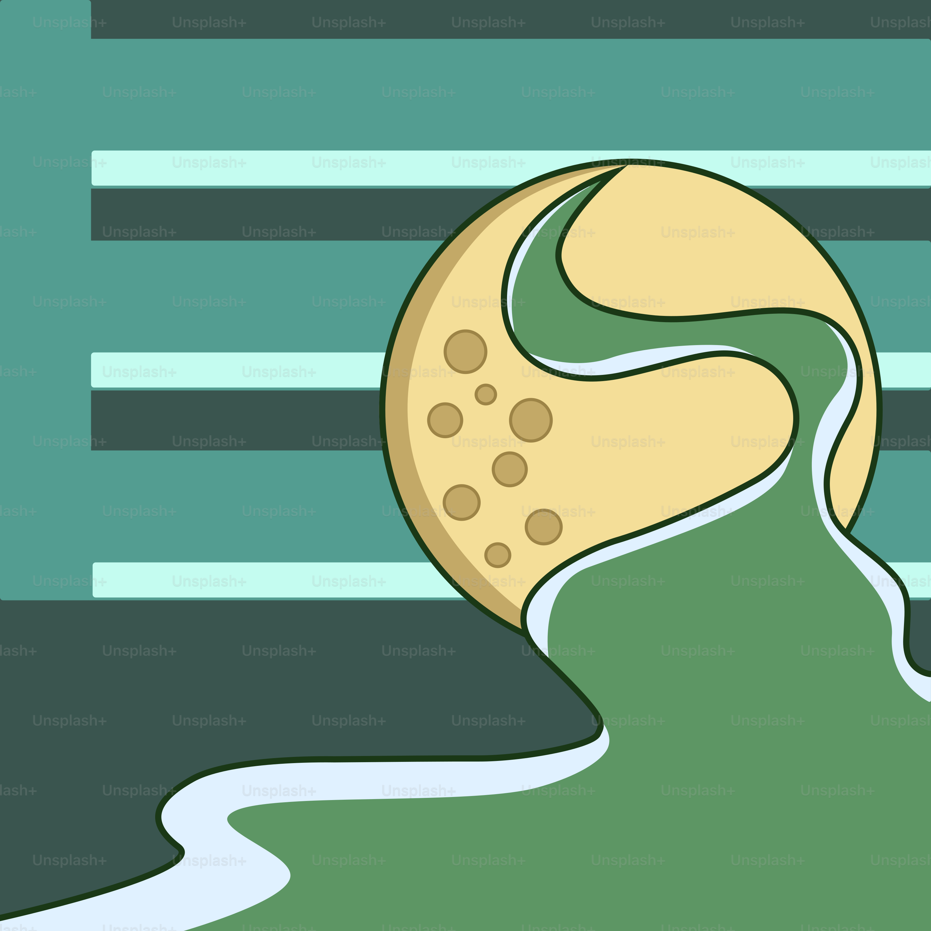 A picture of a tennis ball in the water
