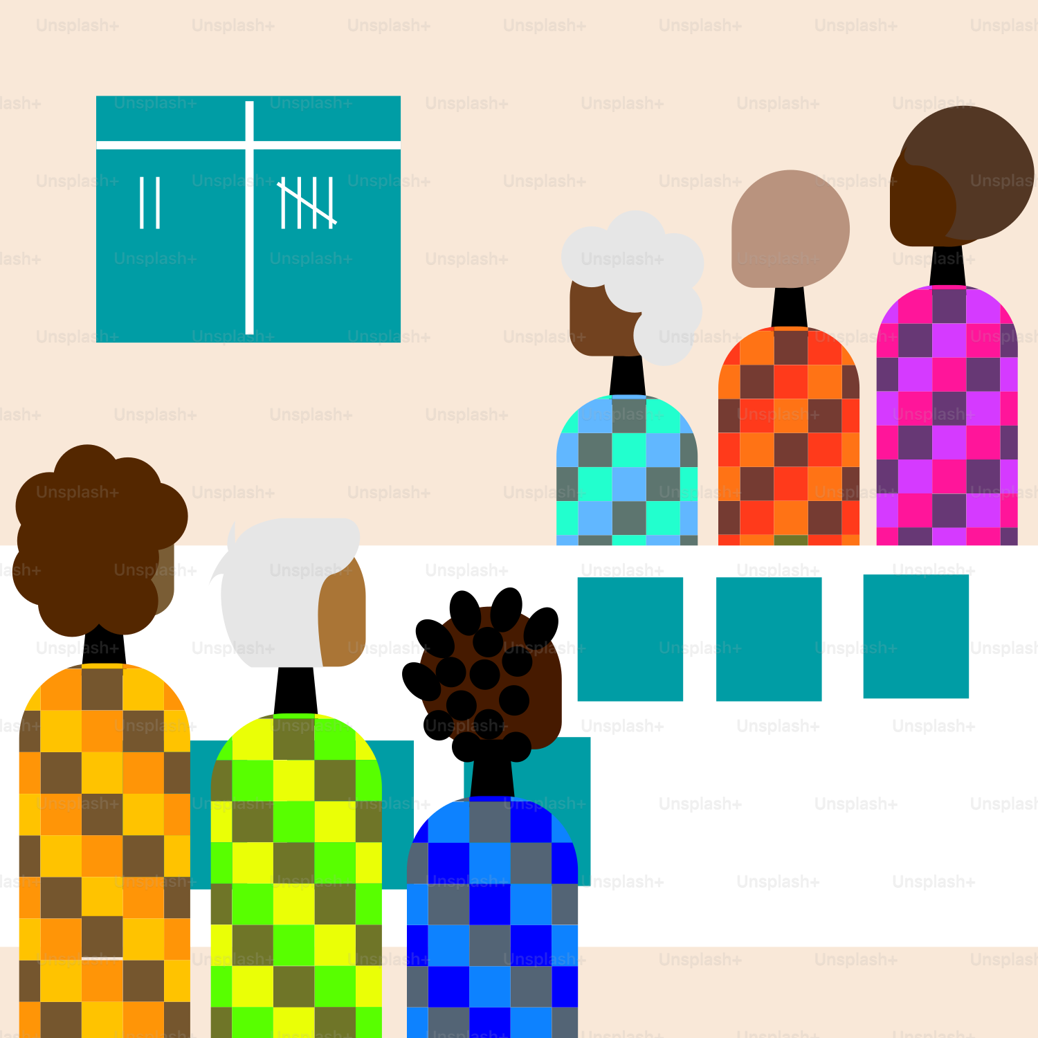 Un grupo de personas de pie una al lado de la otra