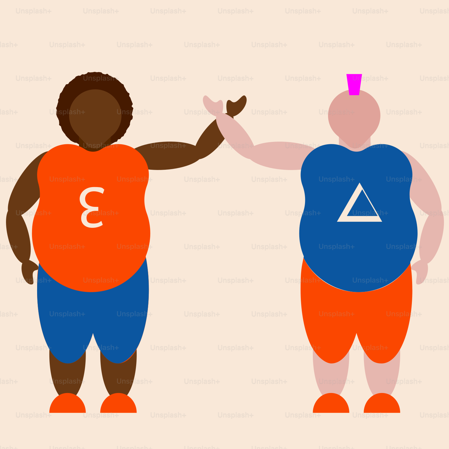 A man and a woman standing next to each other