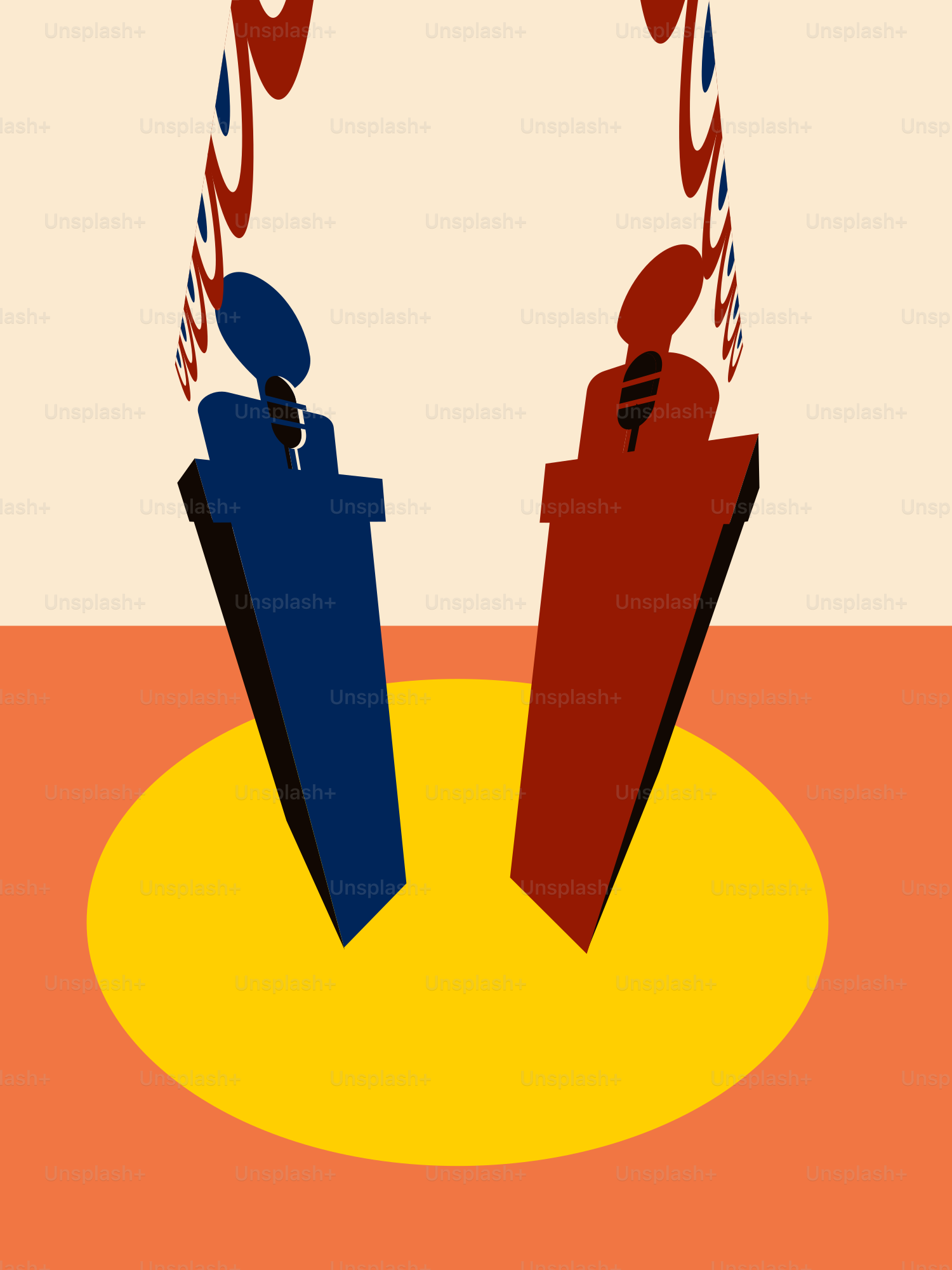 A couple of lighters sitting on top of a table vector – Leader debate ...