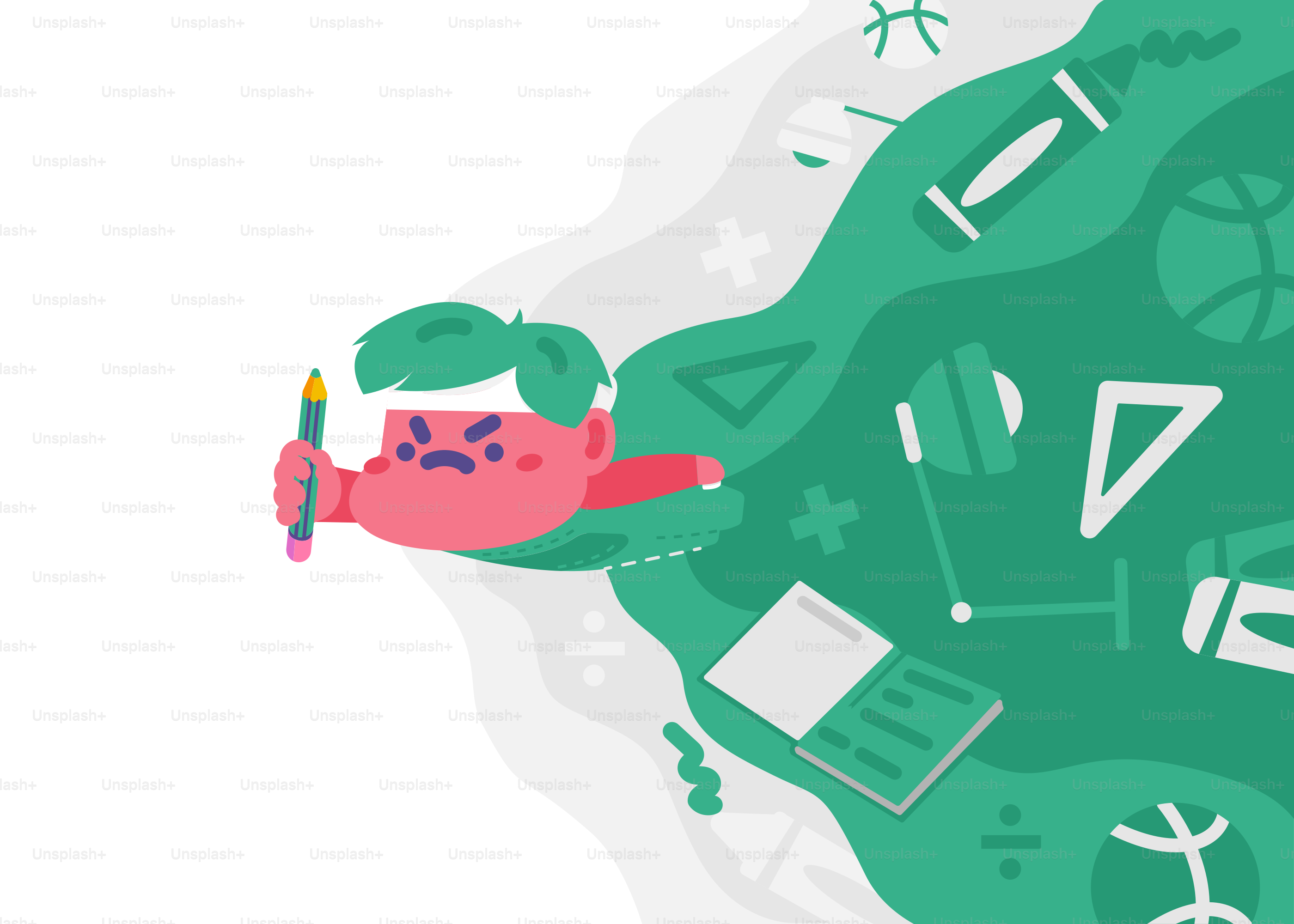 Una mano con un lápiz y un móvil