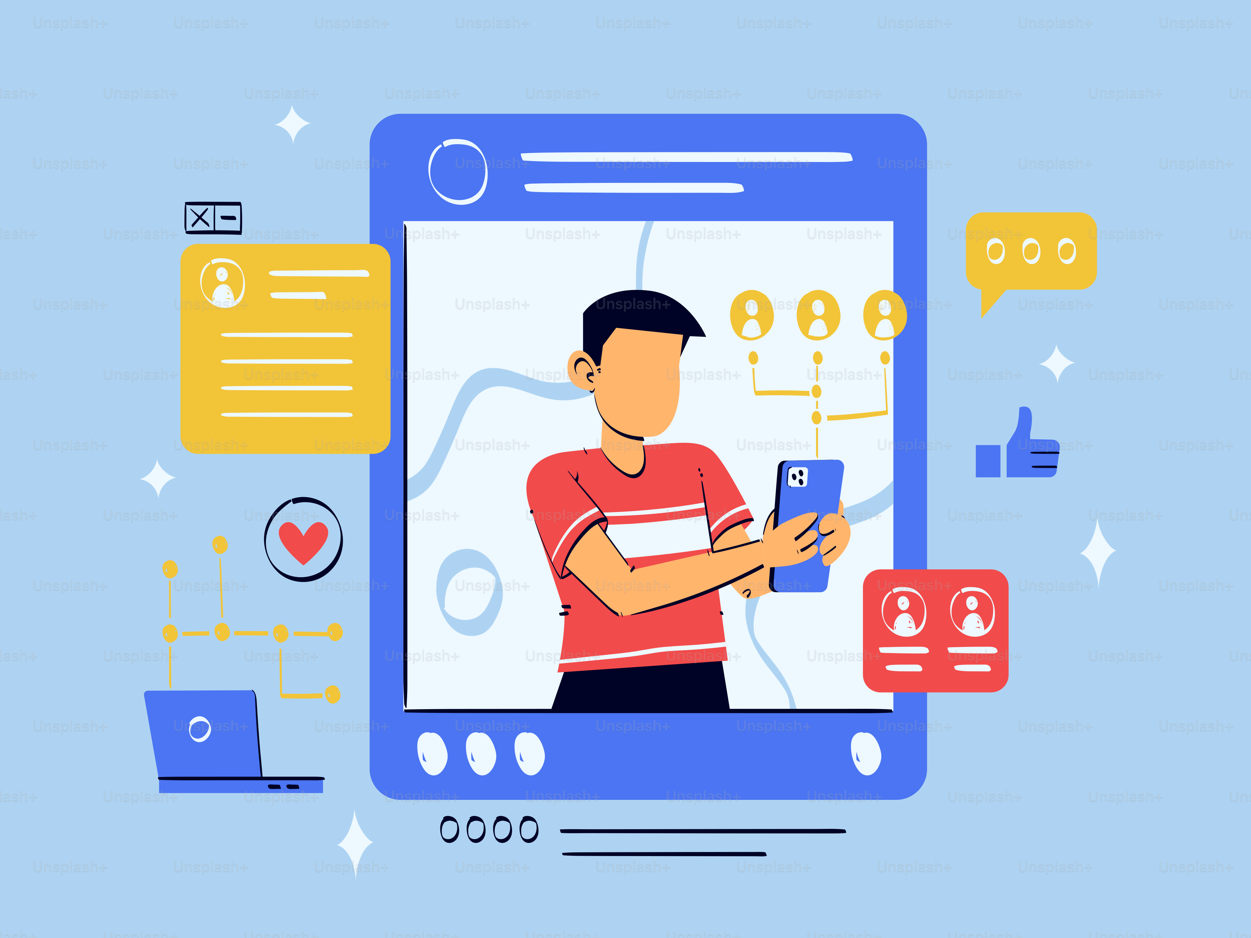 Contact Us Illustration