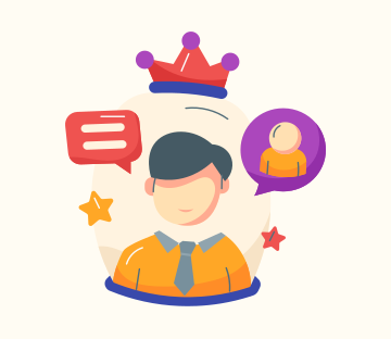 Un hombre con una corona en la parte superior de la cabeza