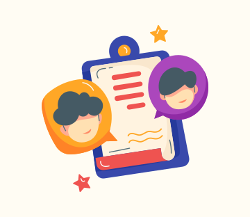 Una carpeta con una foto de dos personas