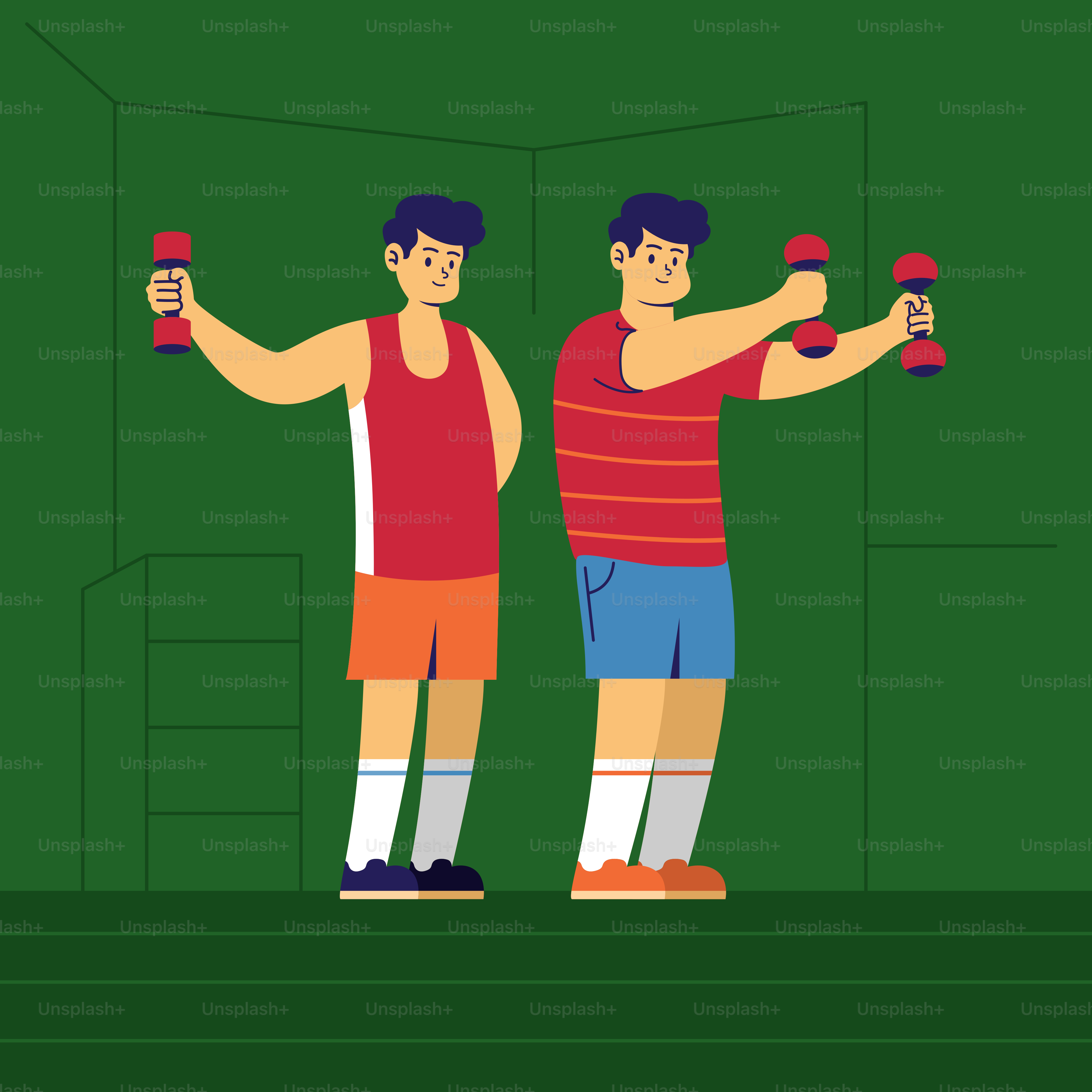 A couple of men standing next to each other