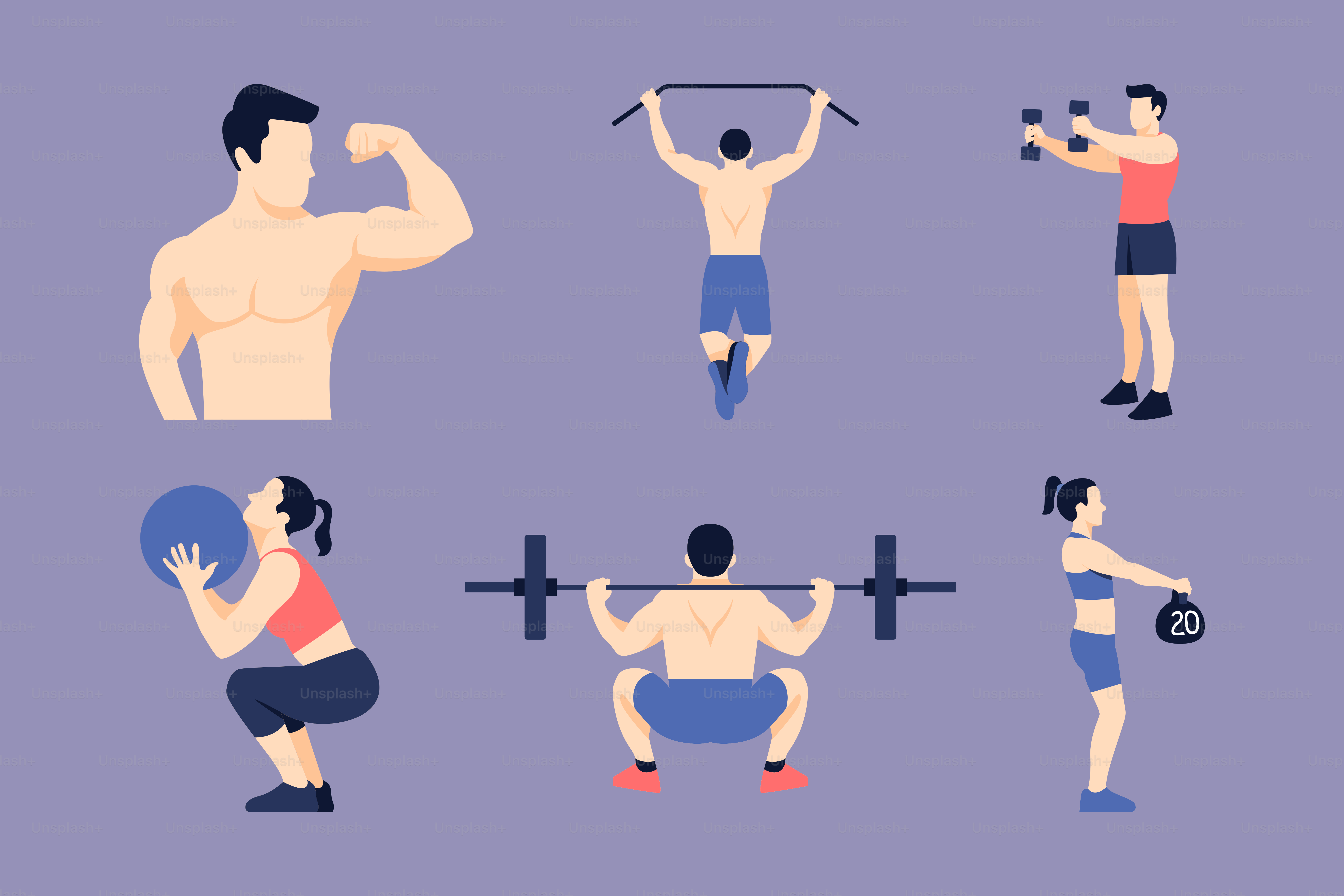 A man doing different exercises with a barbell