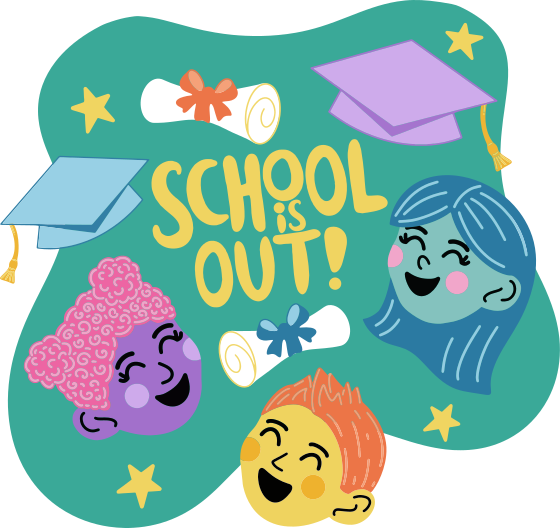 Una foto de un letrero de escuela está fuera