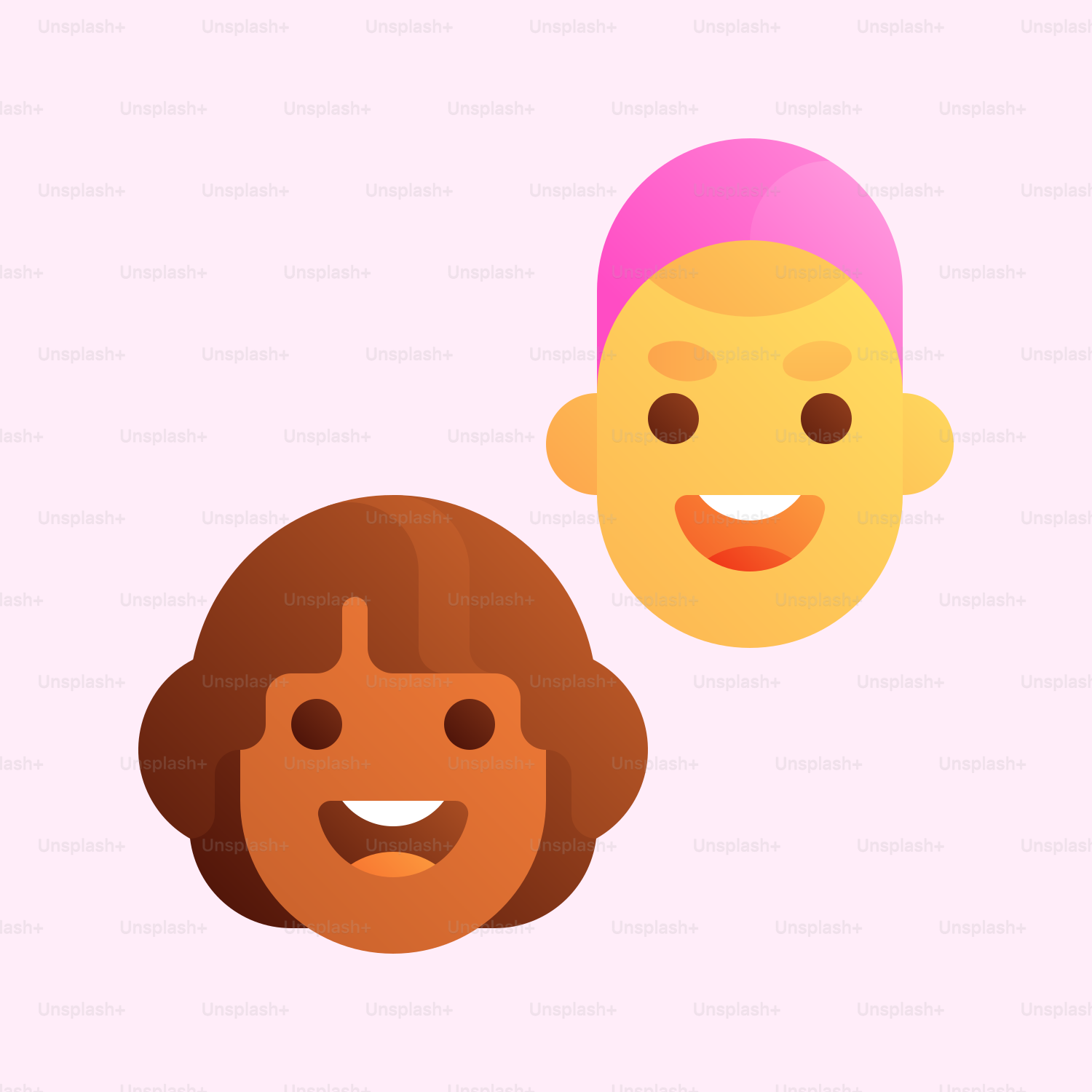 Un paio di persone che sorridono insieme