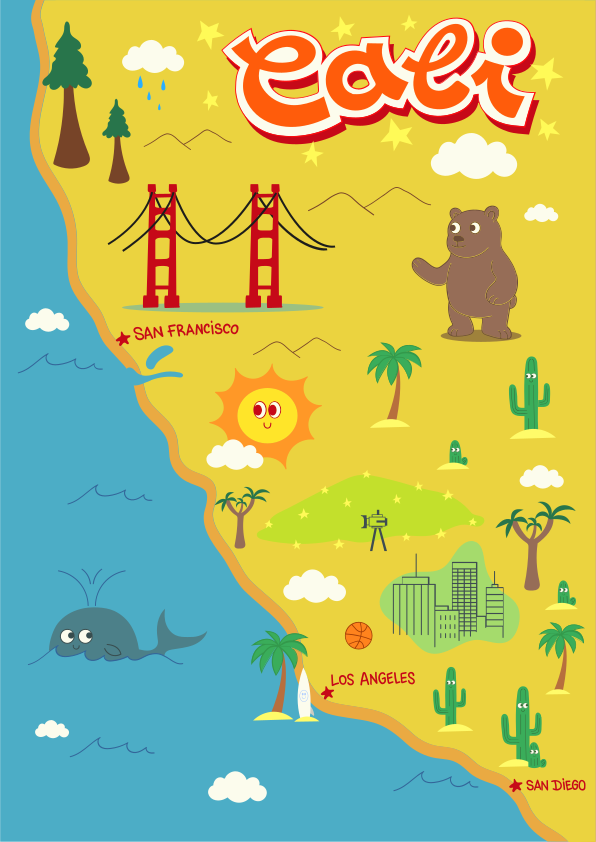 A map of the state of california