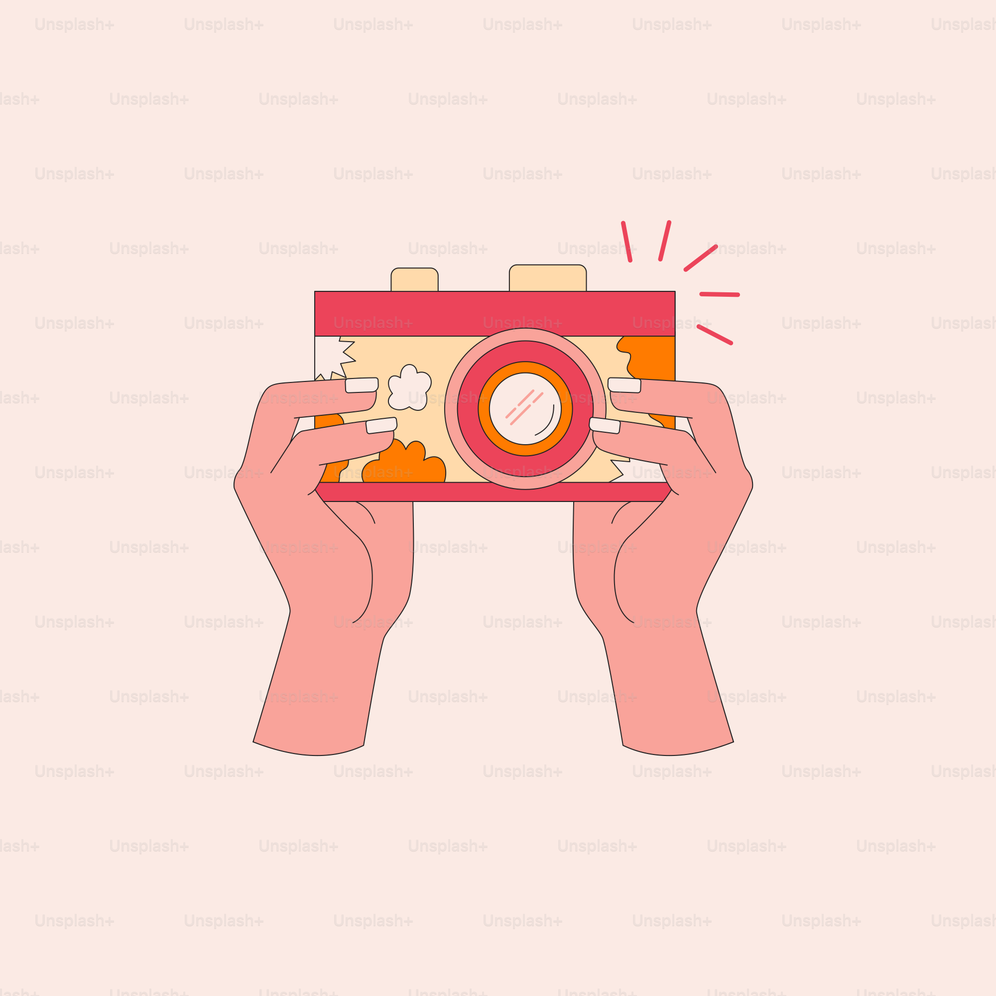 A person holding a camera in their hands