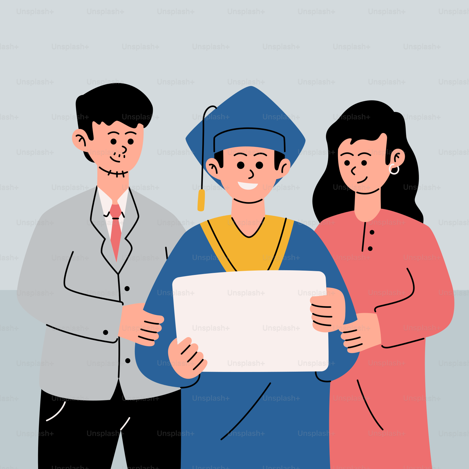 Um grupo de pessoas lado a lado