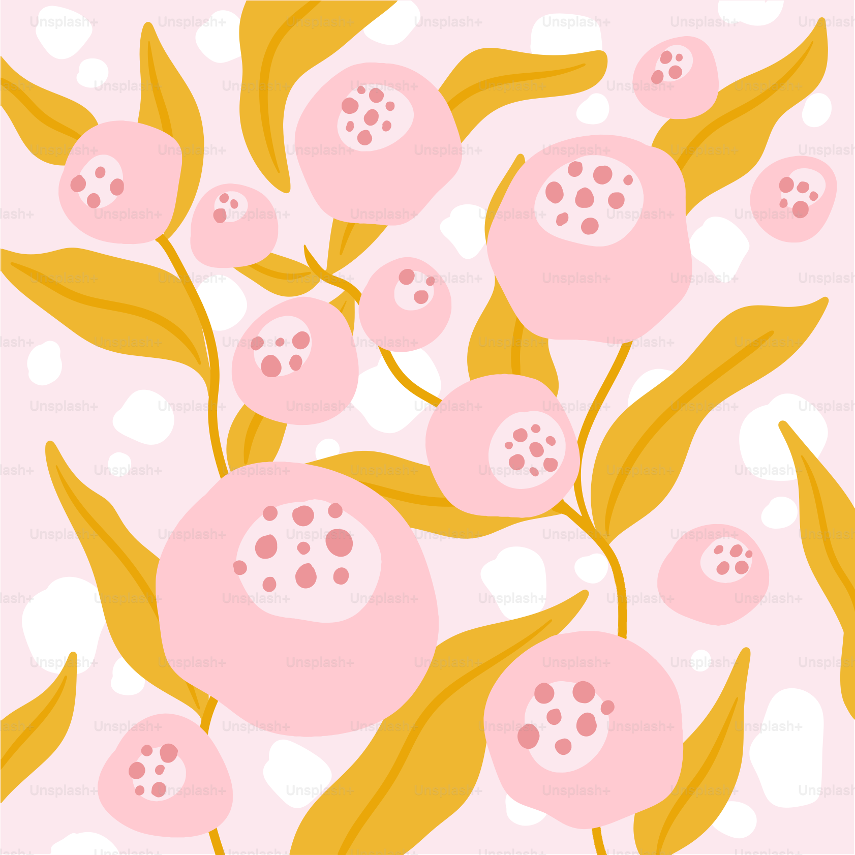 Eine rosa und gelbe Blume auf rosa Hintergrund