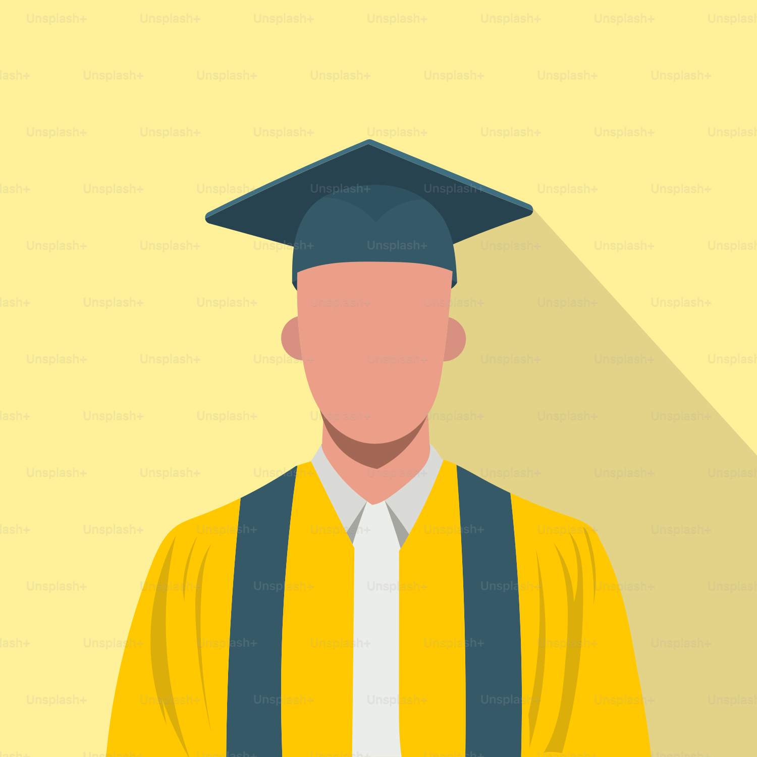 A man in a graduation cap and gown