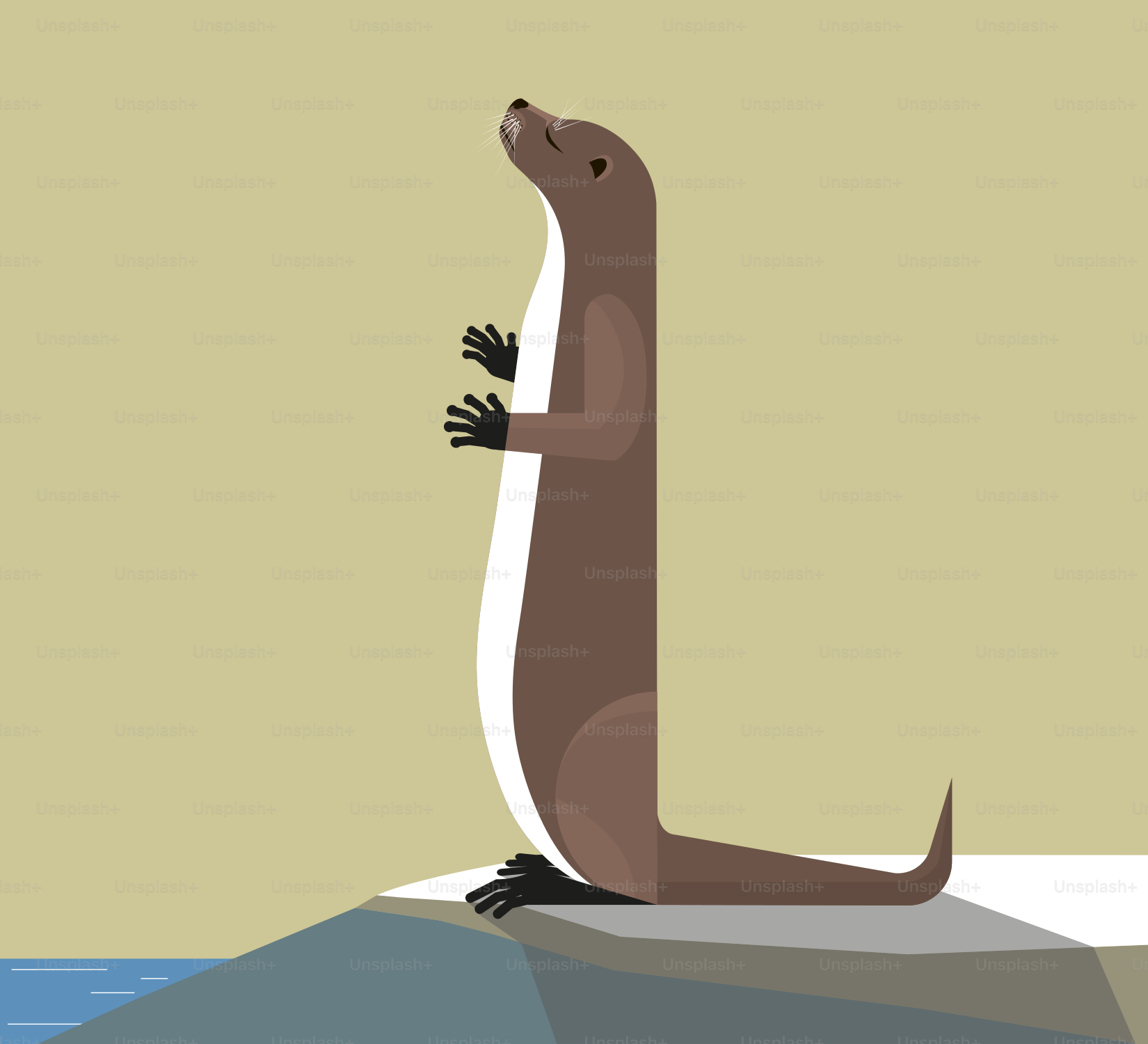 Um animal que está em pé em uma pedra vetor – Imagem sobre Animais na  Unsplash, image size:3000x2727