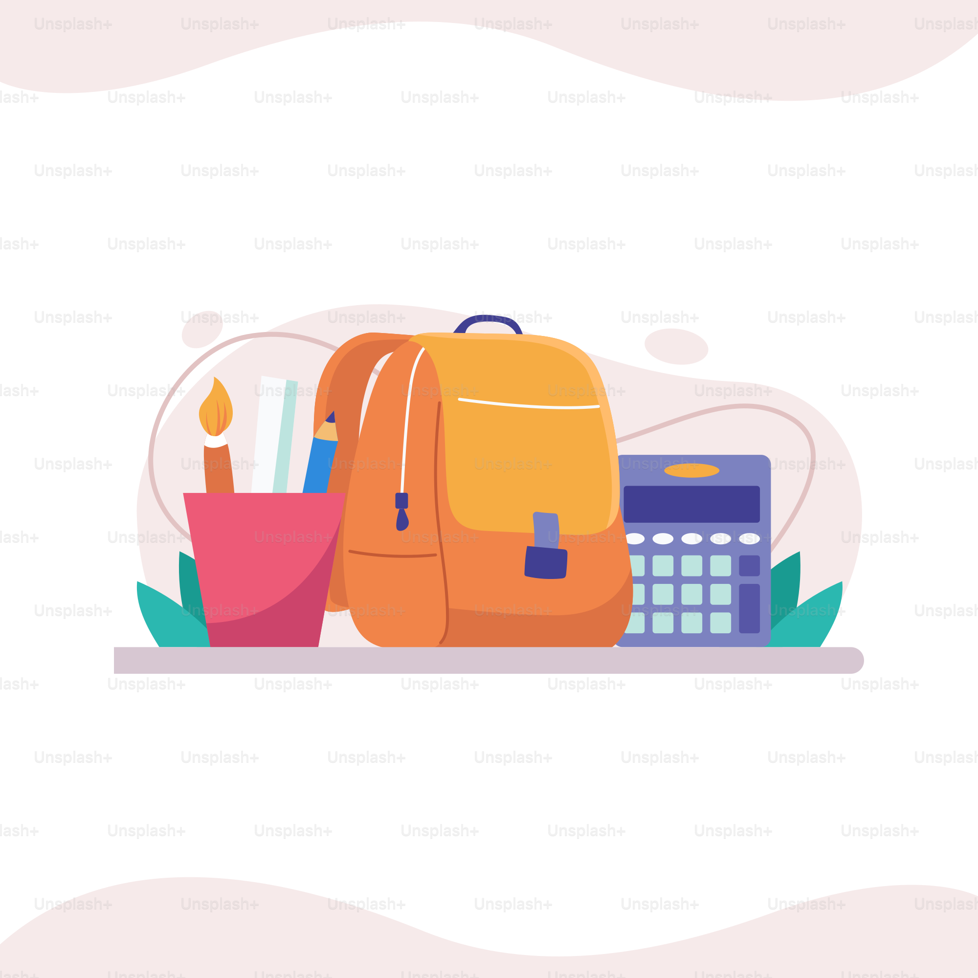 Una mochila con una mochila y un libro