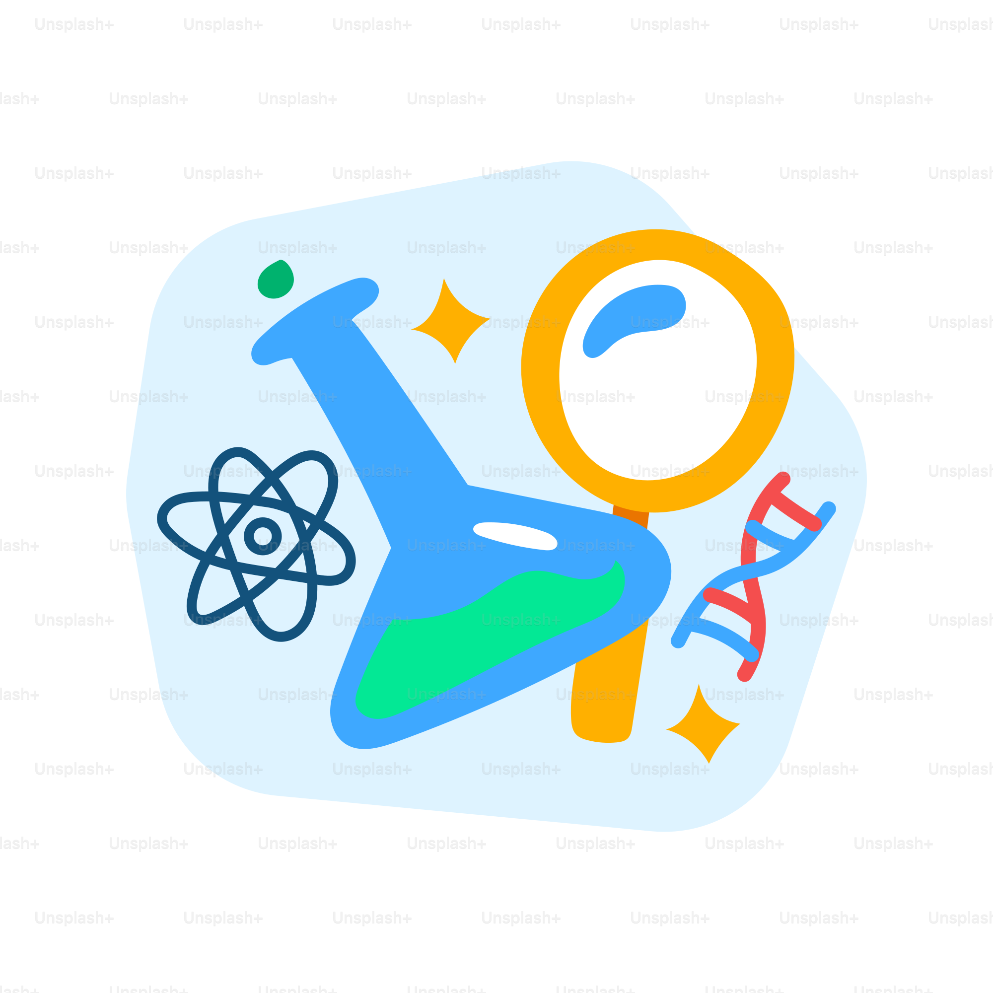 A picture of a magnifying glass next to a magnifying glass