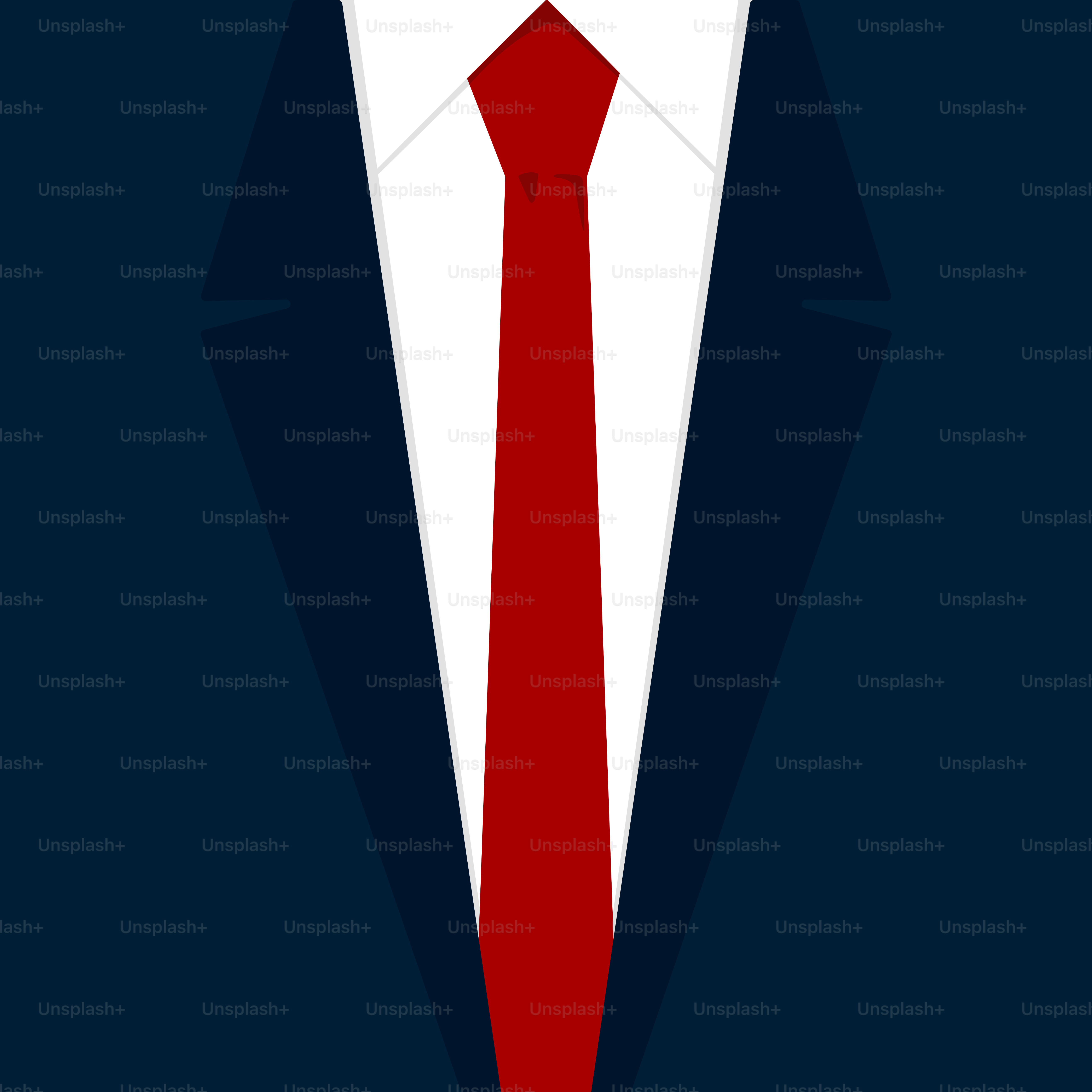 빨간 넥타이를 매고 정장 차림의 남자