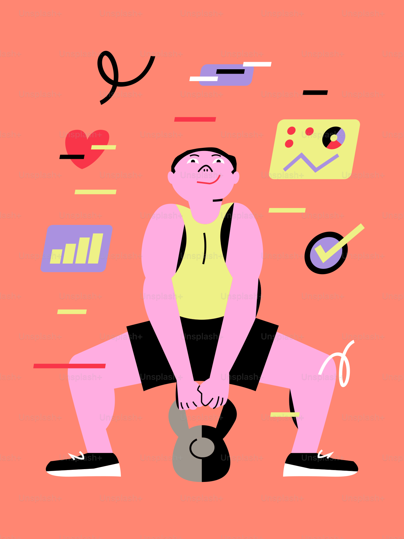 A man sitting on top of a kettle