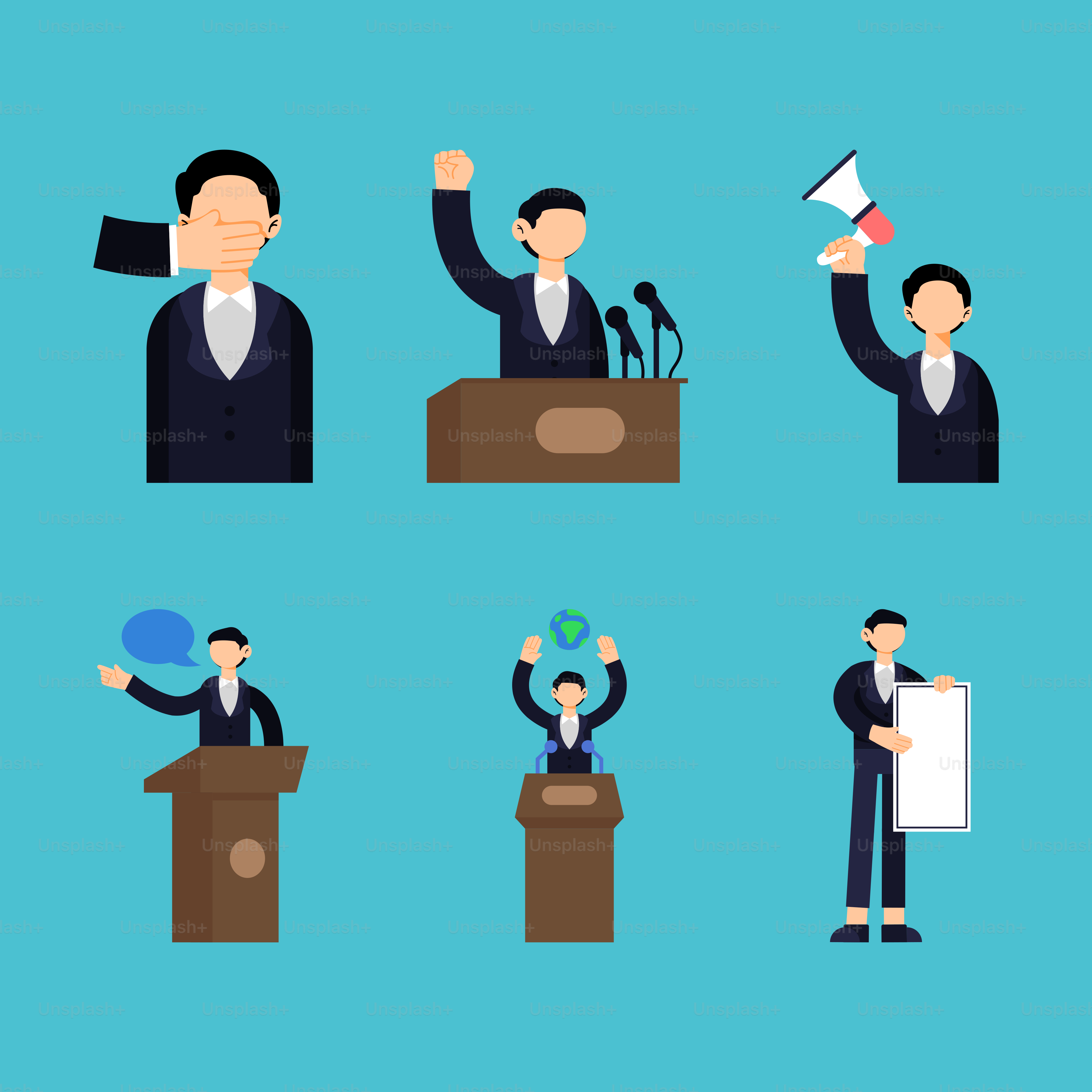 A man giving a speech at a podium