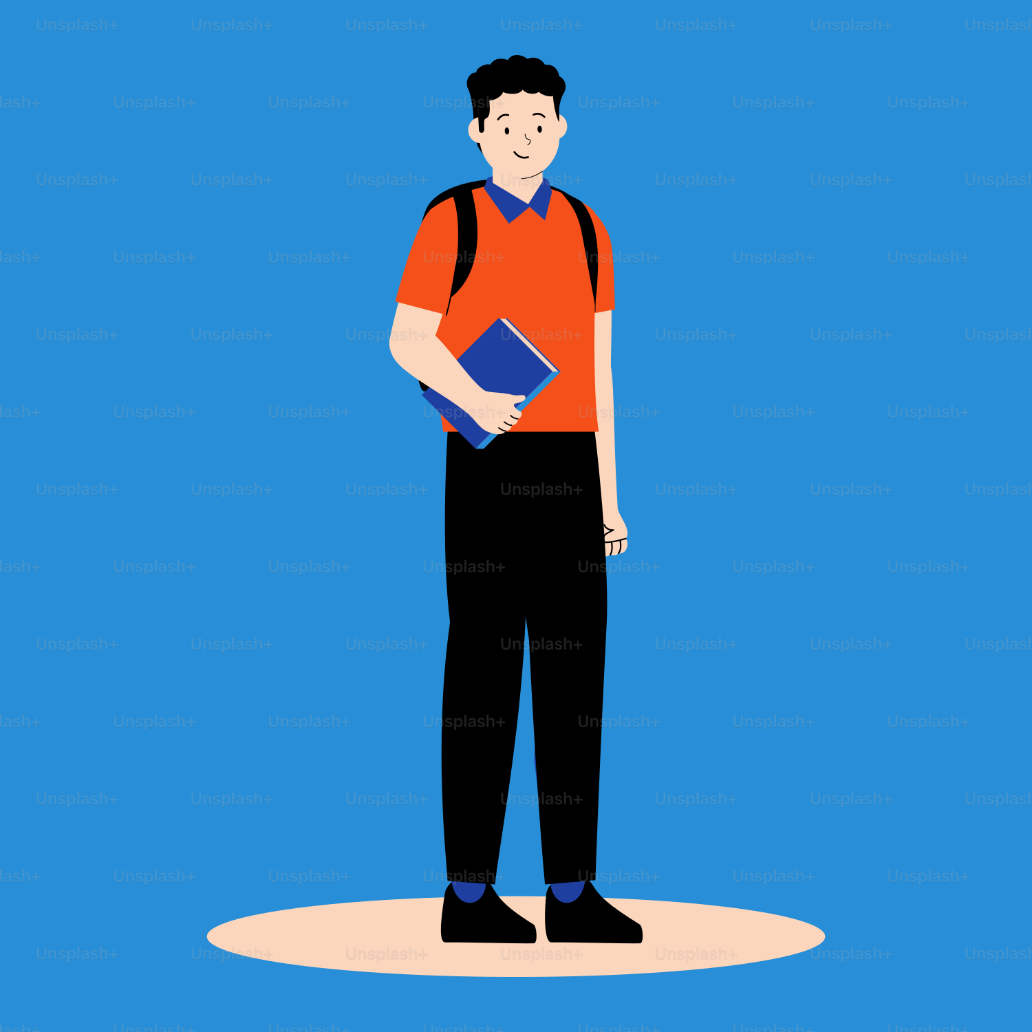 A man standing with a book in his hand