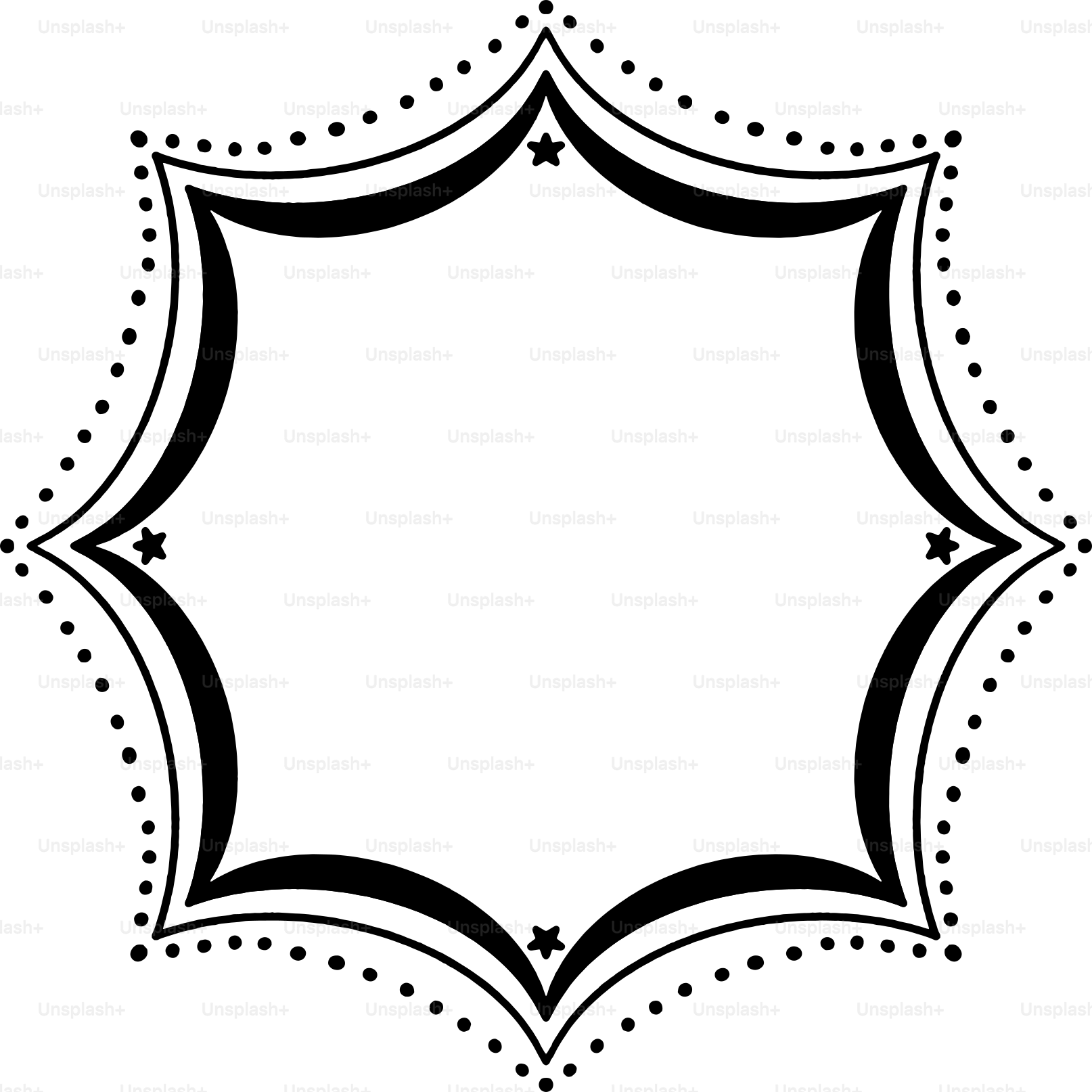 A black and white image of a square shape