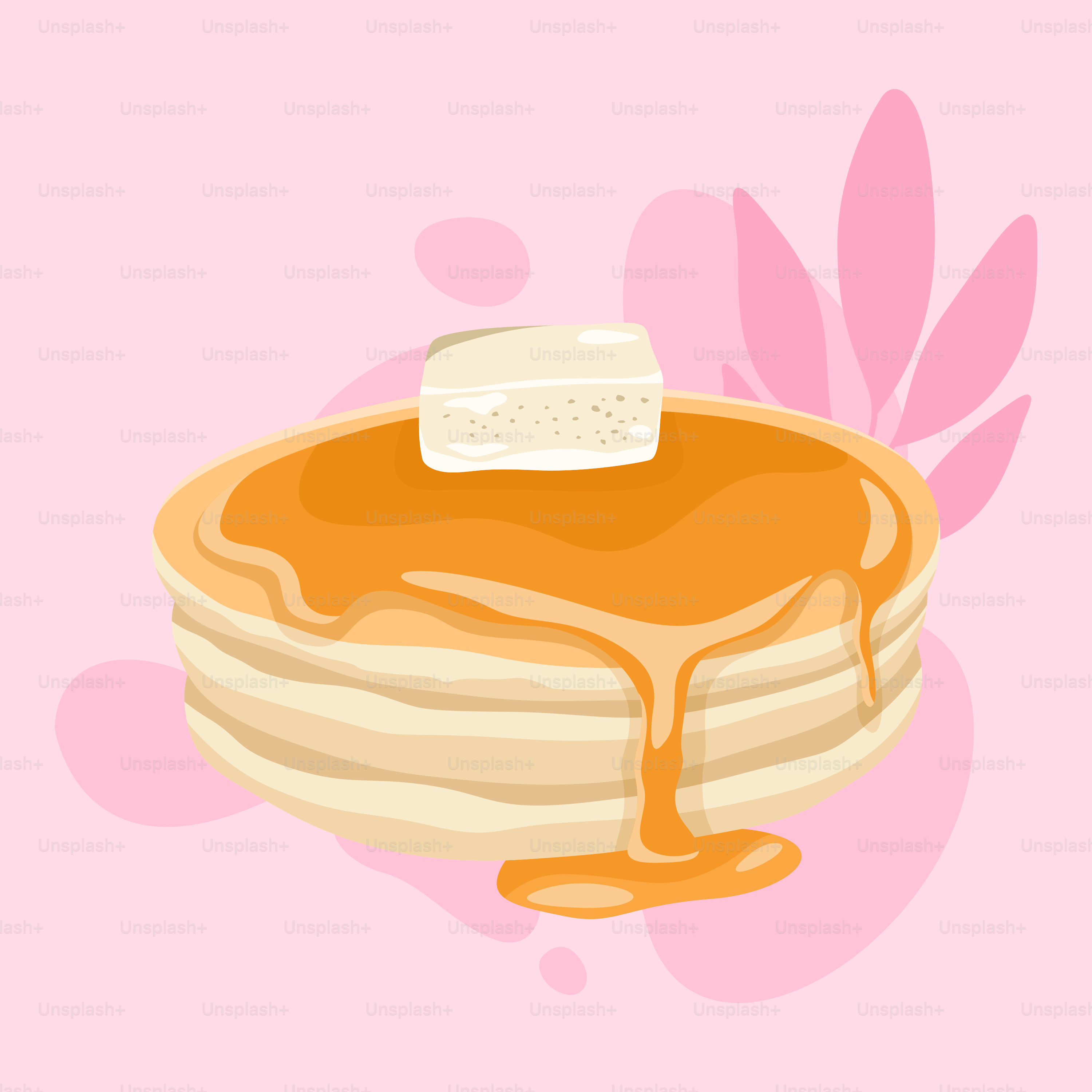 A stack of pancakes with butter on top