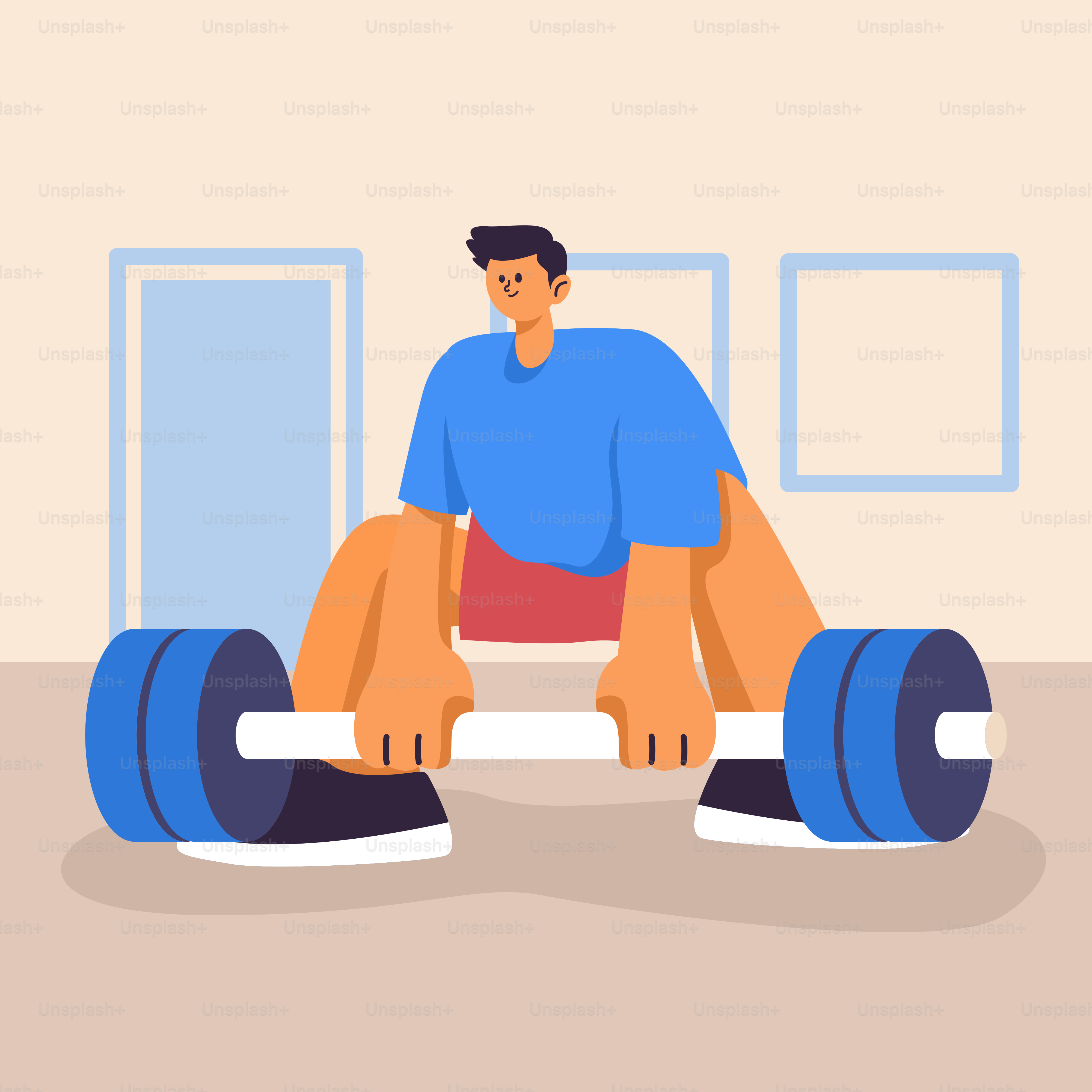 A man sitting on a bench with a barbell